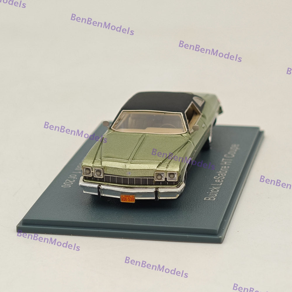 1/87 NEO SCALE MODELS Buick LeSabre HT Coupe Resin Car - Limited Edition Collectible Green Diecast Model - Perfect for Car Enthusiasts, Display Cases & Diorama Scenes