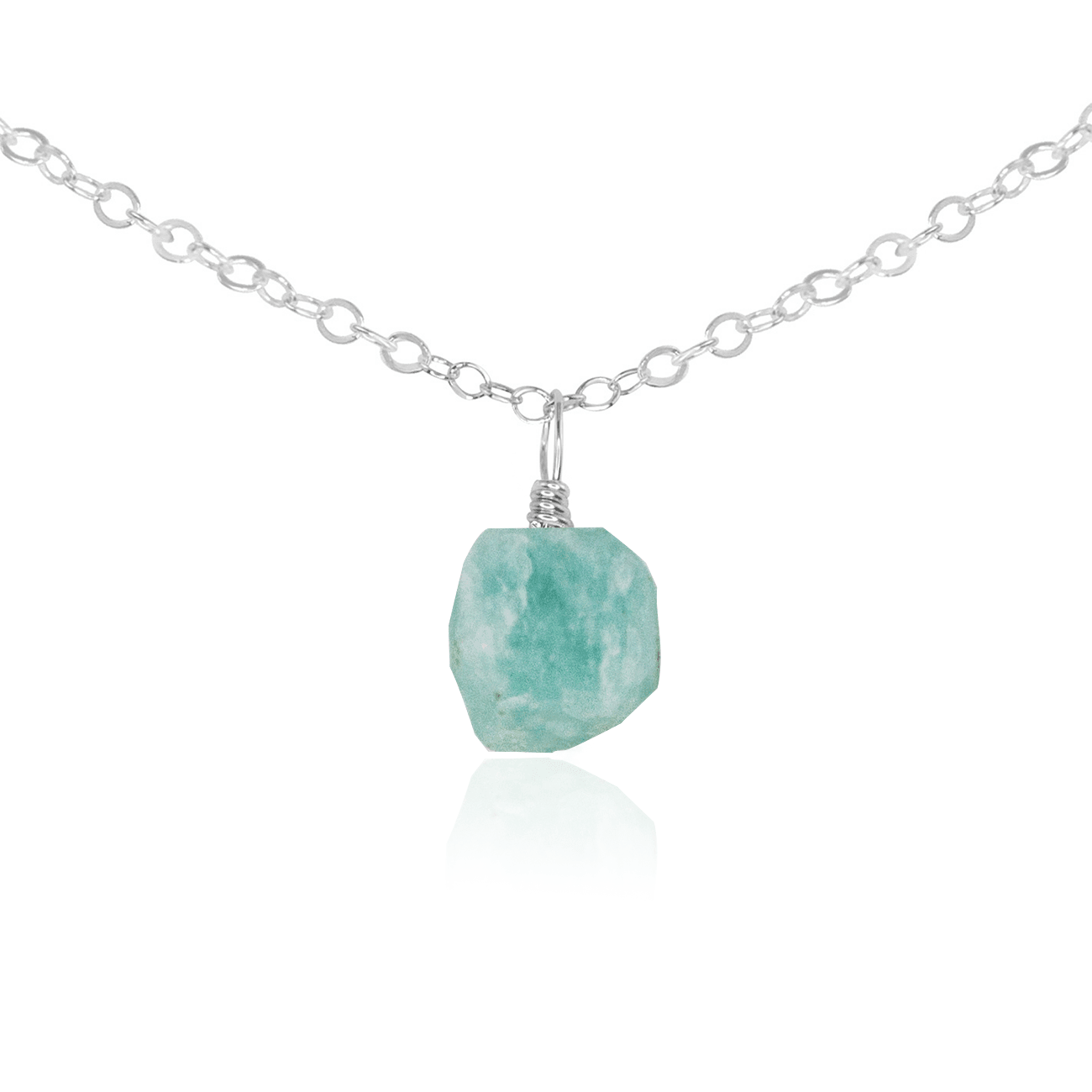 Natural Amazonite Gemstone Pendant Necklace - Healing Crystal Choker for Women | Perfect for Yoga, Meditation & Spiritual Jewelry Gifts