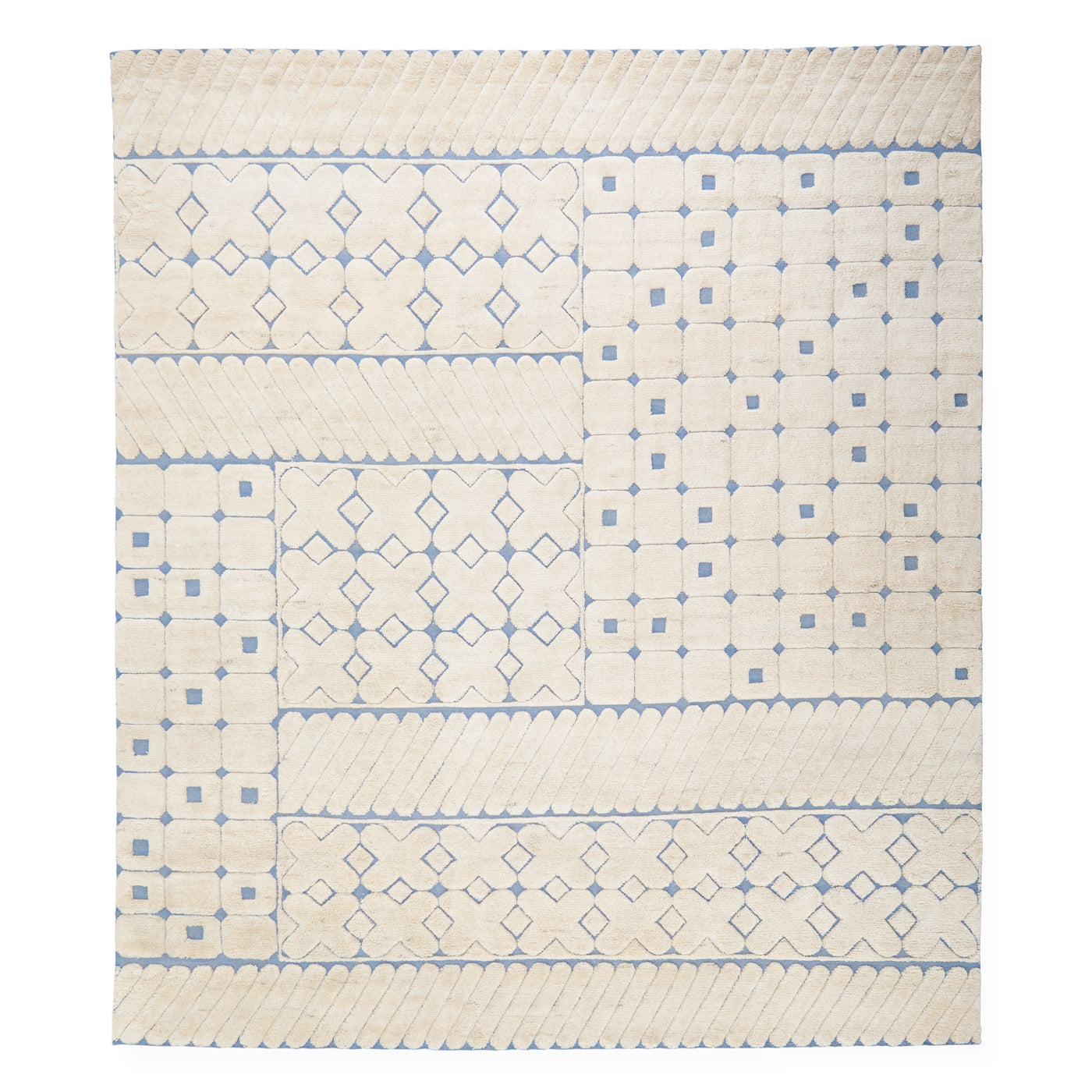 Handmade Malmo Wool Area Rug - Traditional Hand Knotted Design for Living Room, Bedroom & Dining Room Decor