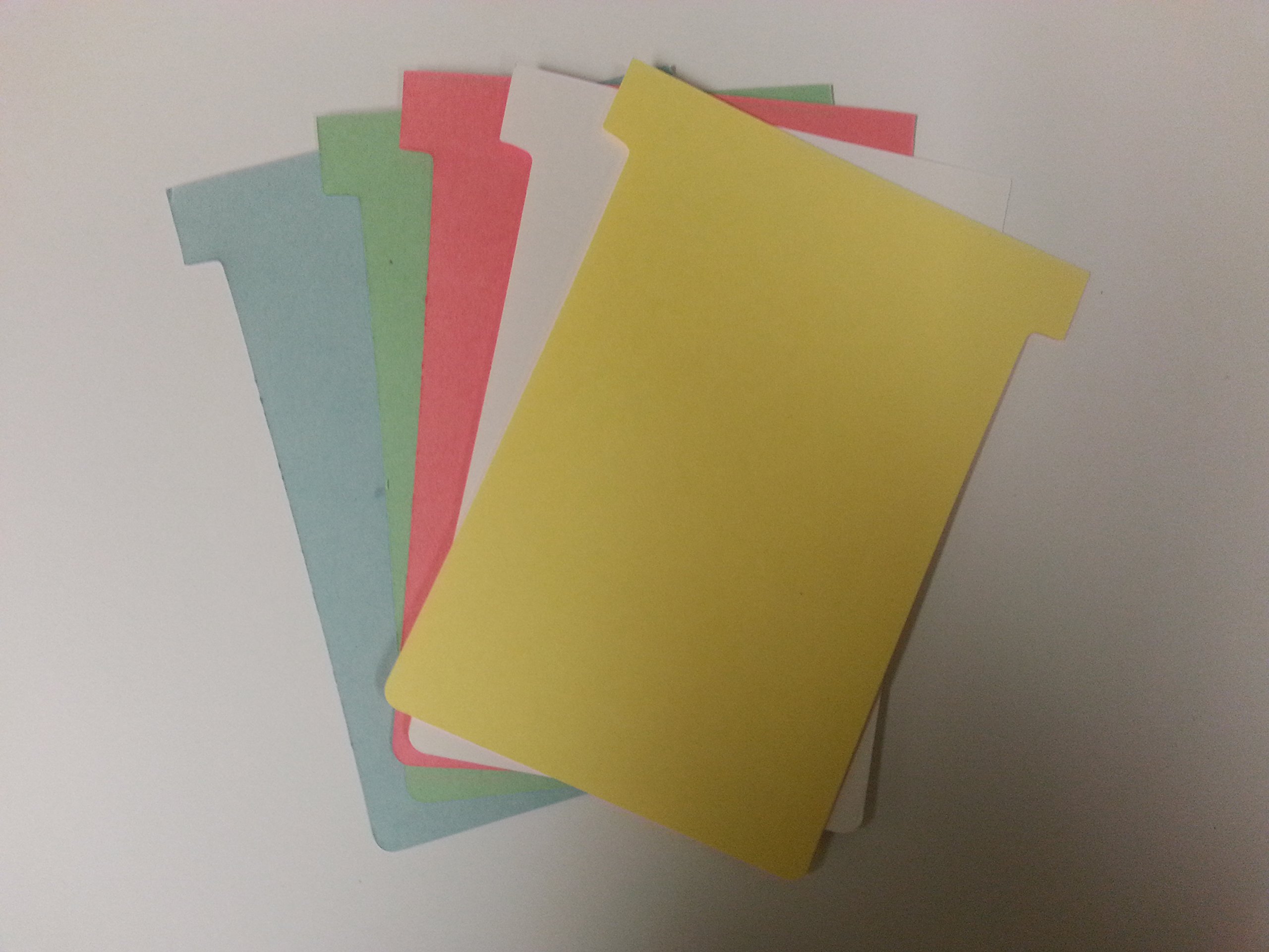 Portable T-Card Rack with #3 Size T-Cards - Perfect for Office Organization, Retail Displays, and Trade Show Presentations