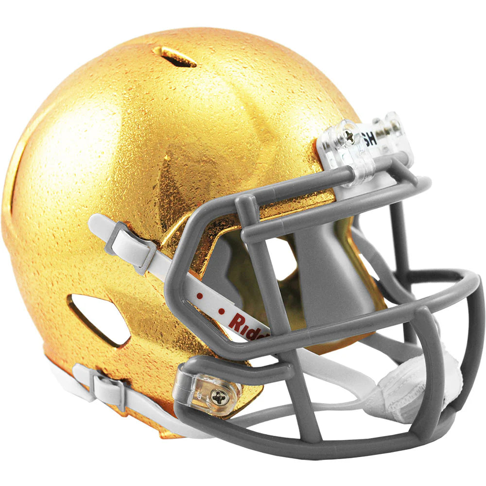 Authentic Notre Dame Fighting Irish HYDROSKIN Riddell Speed Mini Football Helmet - Perfect for Collectors, Sports Fans & Game Day Decor