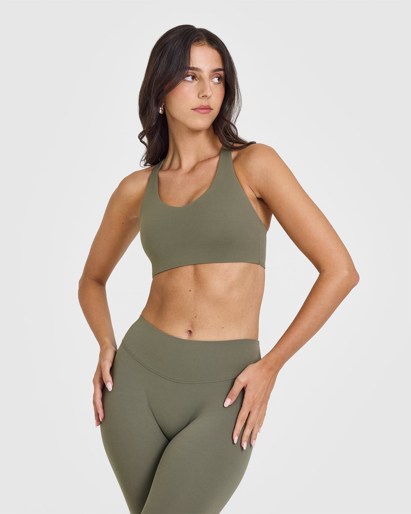 SoftMotion™ High Support Sports Bra for Women - Alpine Green | Breathable & Comfortable Workout Top for Running, Yoga & Gym