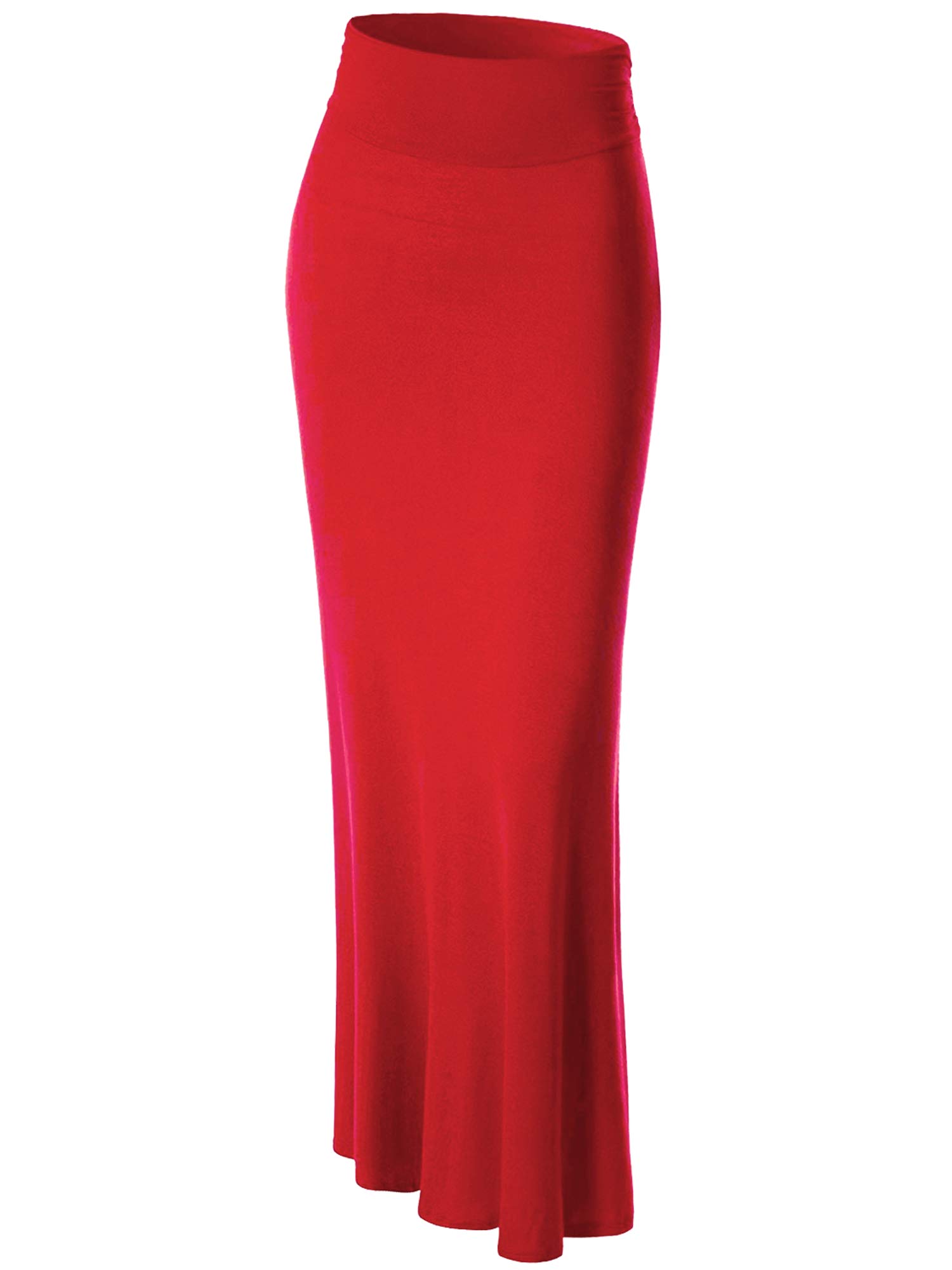Johnny Women's Solid Lightweight Maxi Skirt - Floor Length Flare Lounge Skirt for Casual Wear & Beach (Sizes S-3XL) | Perfect for Summer Outfits, Vacations & Boho Style