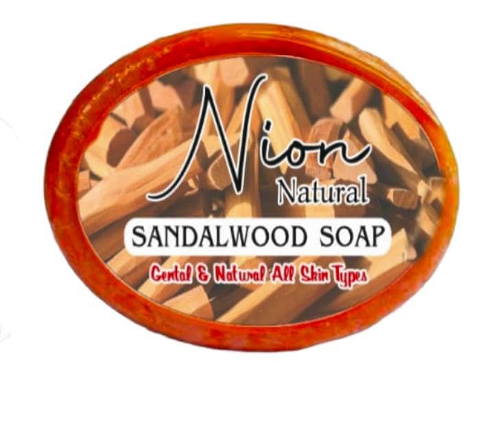 Natural Sandalwood Soap for Face & Body - Handmade, Paraben Free, Sulfate Free, Dye Free, Silicone Free - 100g (Pack of 5) - Gentle Cleansing for Sensitive Skin & Aromatherapy Relaxation