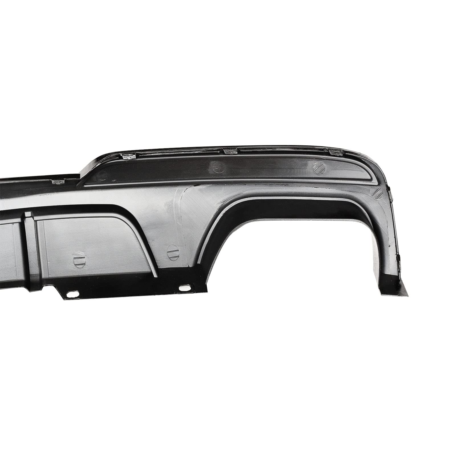 NINTE Rear Diffuser for 2011-2016 BMW 5-Series F10 520i 528i 535i 550i - MP Style Gloss Black Rear Bumper Lip with Dual Exhaust Cutouts - Perfect for Car Upgrades & Performance Enhancement