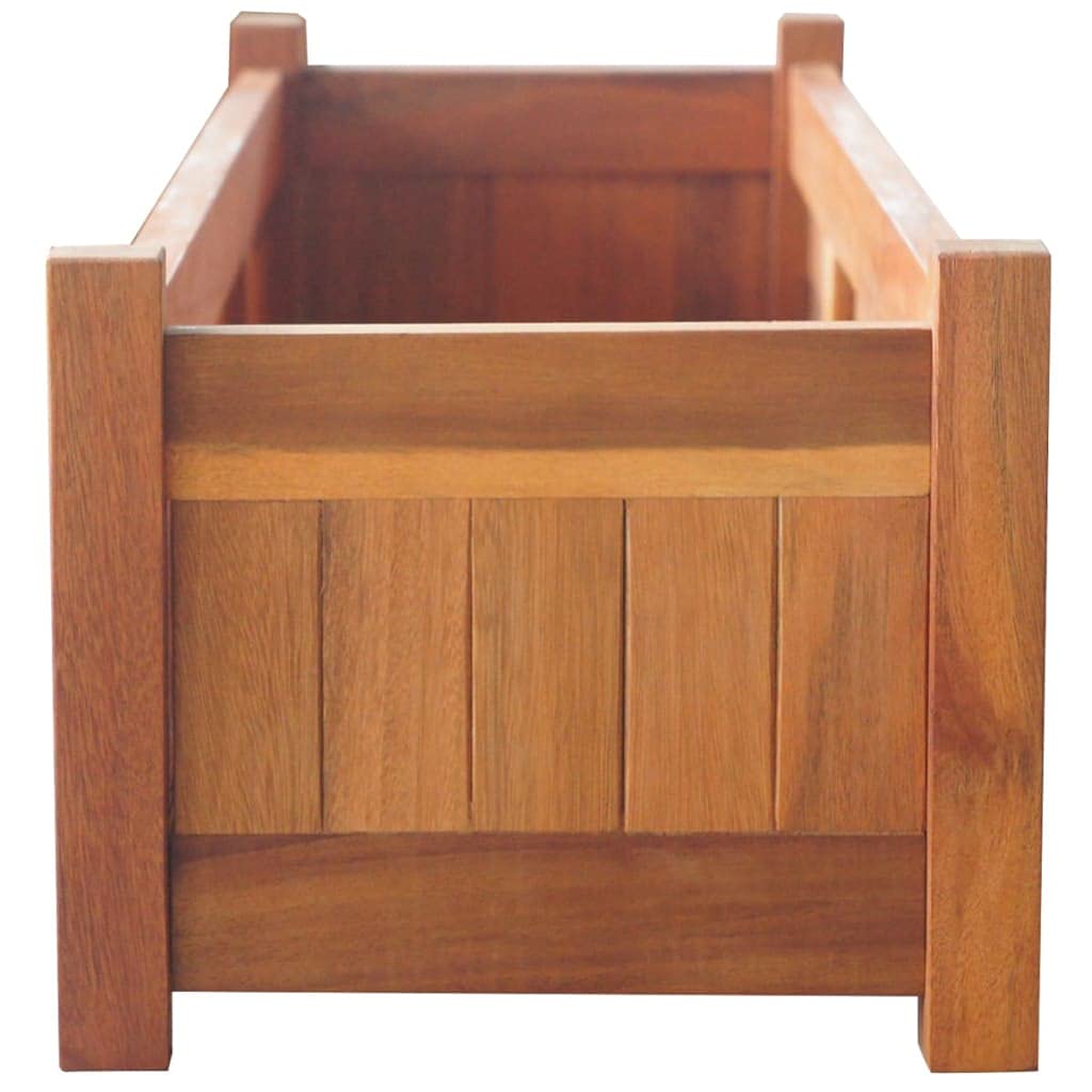 Premium Acacia Wood Raised Garden Bed Set of 2 - 39.4