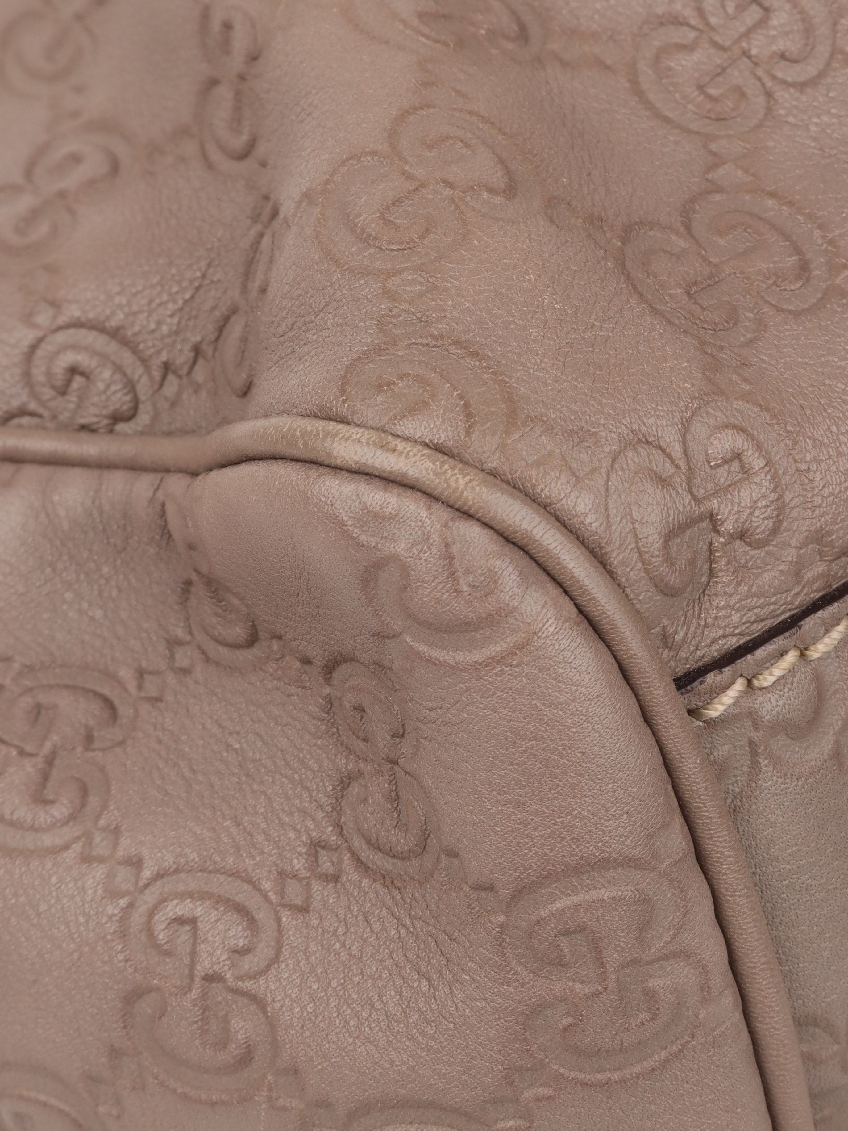 Gucci Grey Monogram Sukey Leather Tote Bag for Women - Luxury Designer Handbag for Work, Travel & Everyday Use