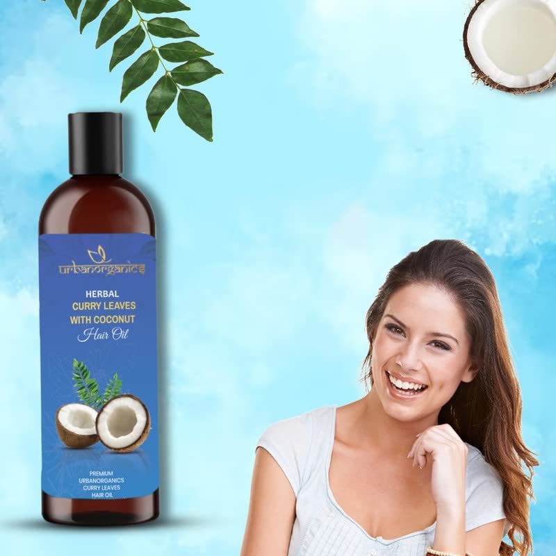 Ayurvedic Curry Leaves Coconut Hair Oil with Vitamin E - 100ml for All Hair Types | Natural Hair Growth Treatment for Dry, Damaged & Frizzy Hair | Daily Nourishment & Scalp Care