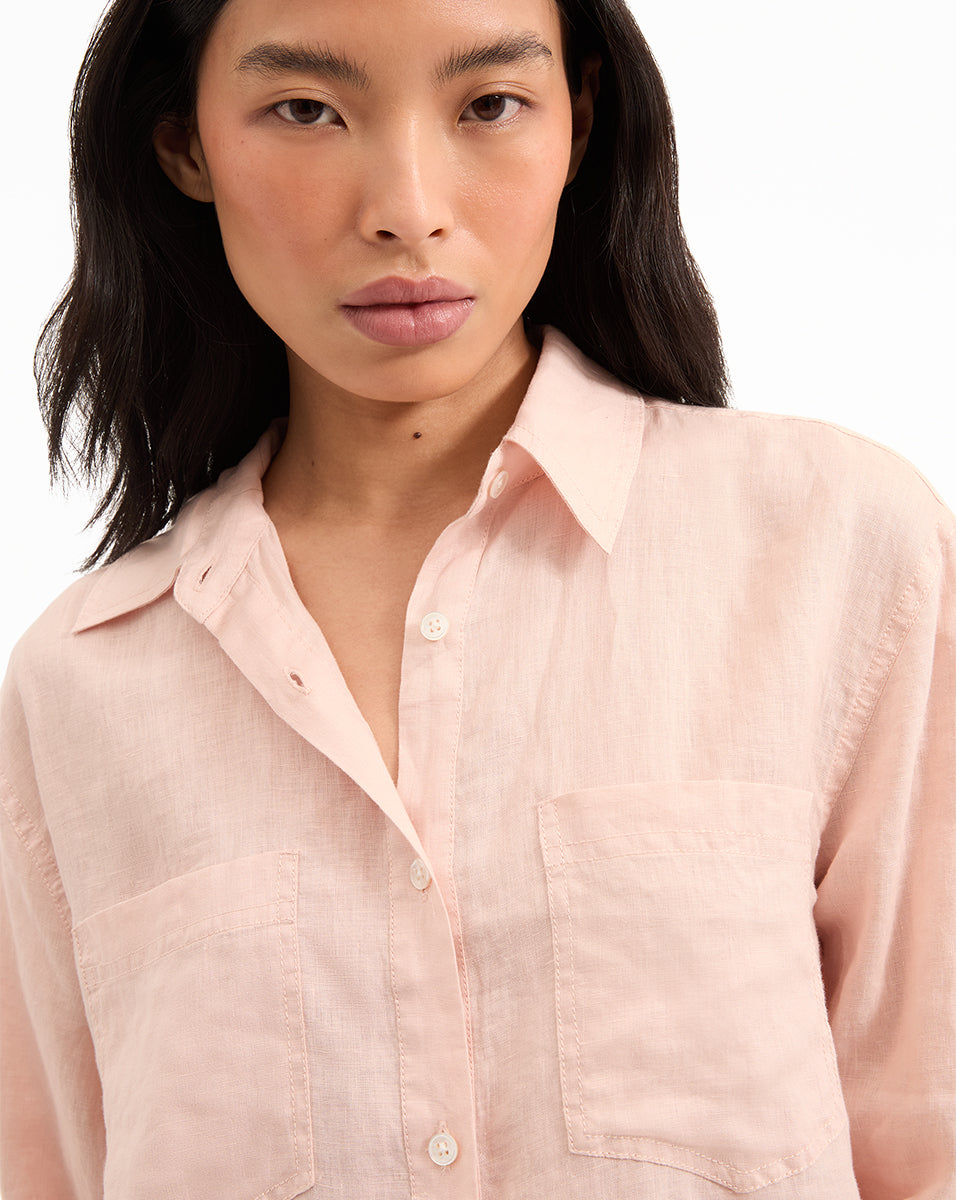 Pink Shell Top for Women - Trendy Summer Beachwear & Casual Outfit - Perfect for Vacations, Pool Parties, and Outdoor Adventures
