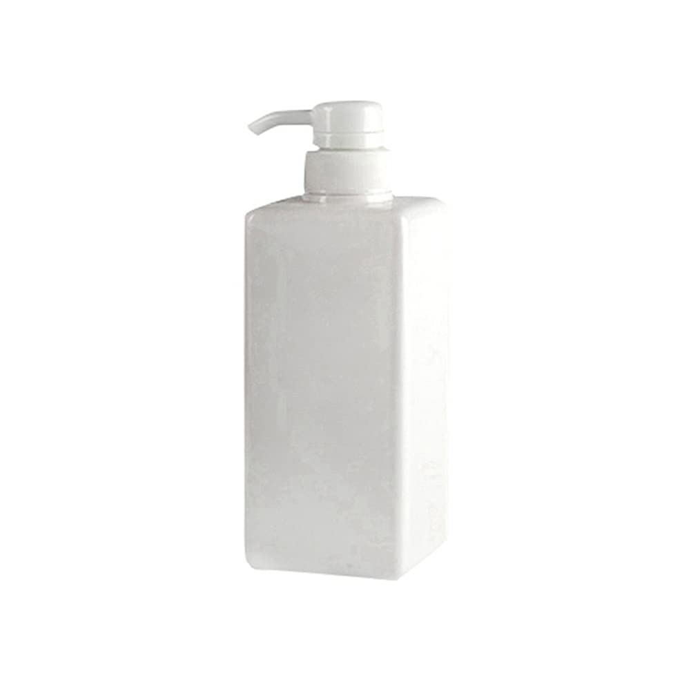 Ochine 1 Pack Refillable Square Plastic Pump Bottles - Clear Travel Shampoo & Lotion Containers with Dispenser for Body Wash, Moisturizer, Face Cream | Portable for Gym, Travel & Home Organization