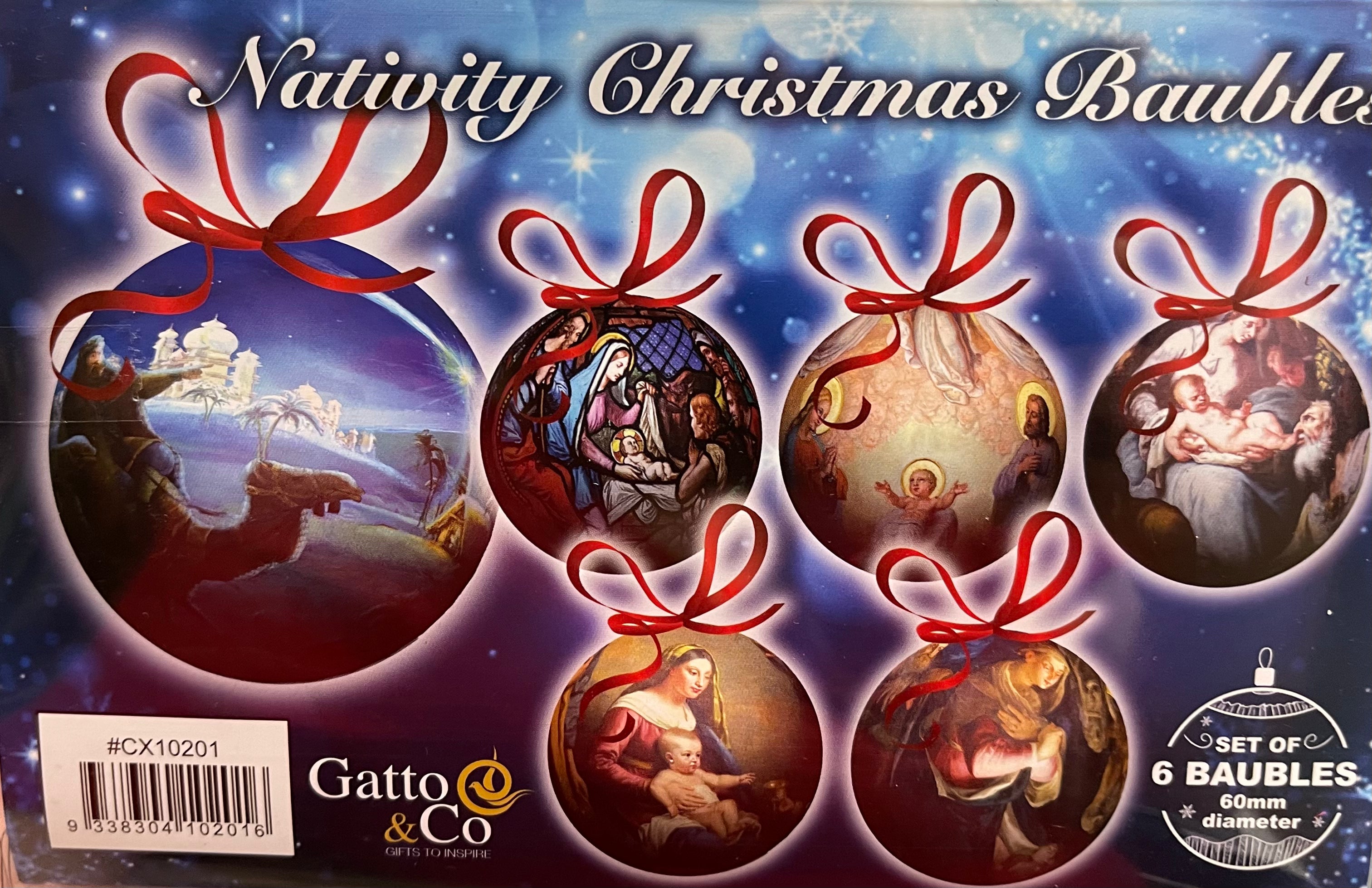 Nativity Scene Christmas Bauble - Handmade Ornament for Holiday Tree Decorations, Perfect for Christmas Gifts & Home Festive Decor