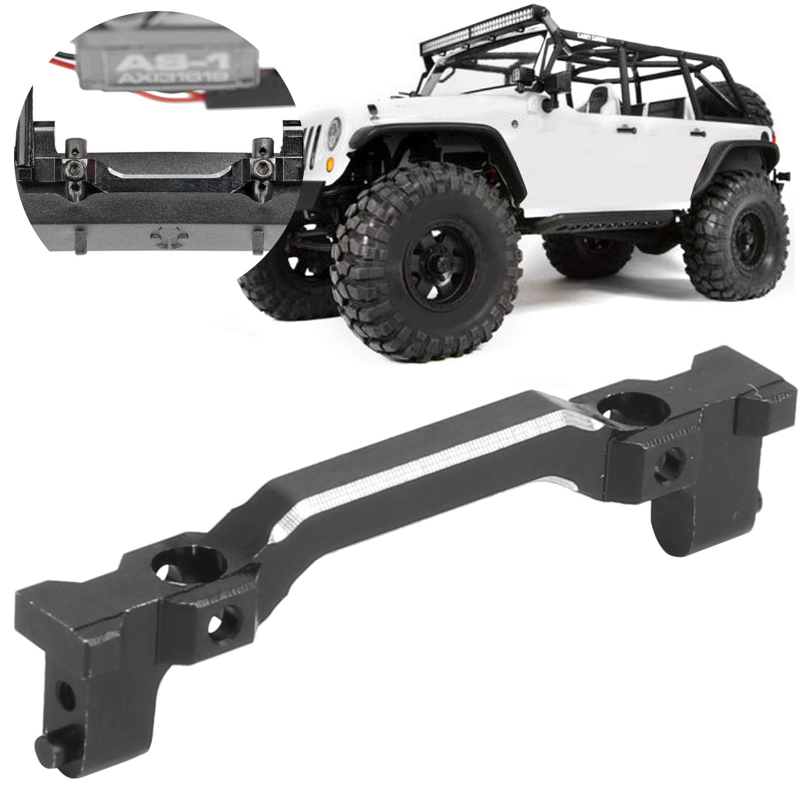 RC Car Front Bumper Mount Set with Screw & Wrench - Compatible with Axial SCX24 90081 1/24 AXI00002 | Durable Off-Road Accessory for Crawler & Trail Adventures