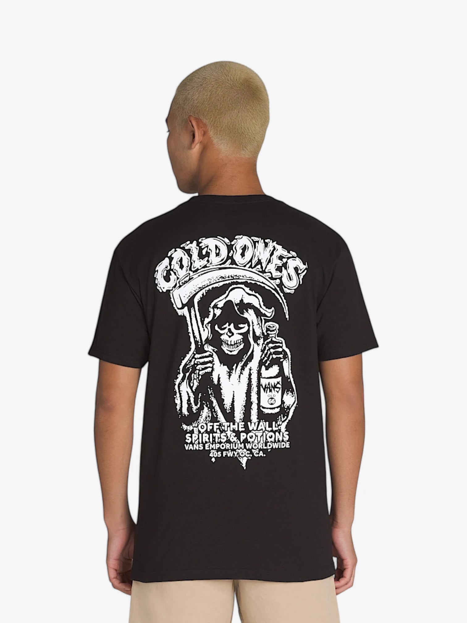 Vans Spirit World Short Sleeve T-Shirt - Black | Men's Casual Graphic Tee for Streetwear & Skate Style