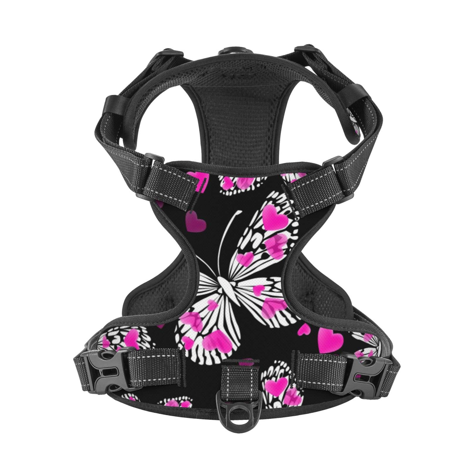 Butterfly Dog Harness with Leash - Adjustable Reflective Pet Costume Accessories for Small, Medium & Large Dogs & Cats | Perfect for Halloween, Parties & Outdoor Walks