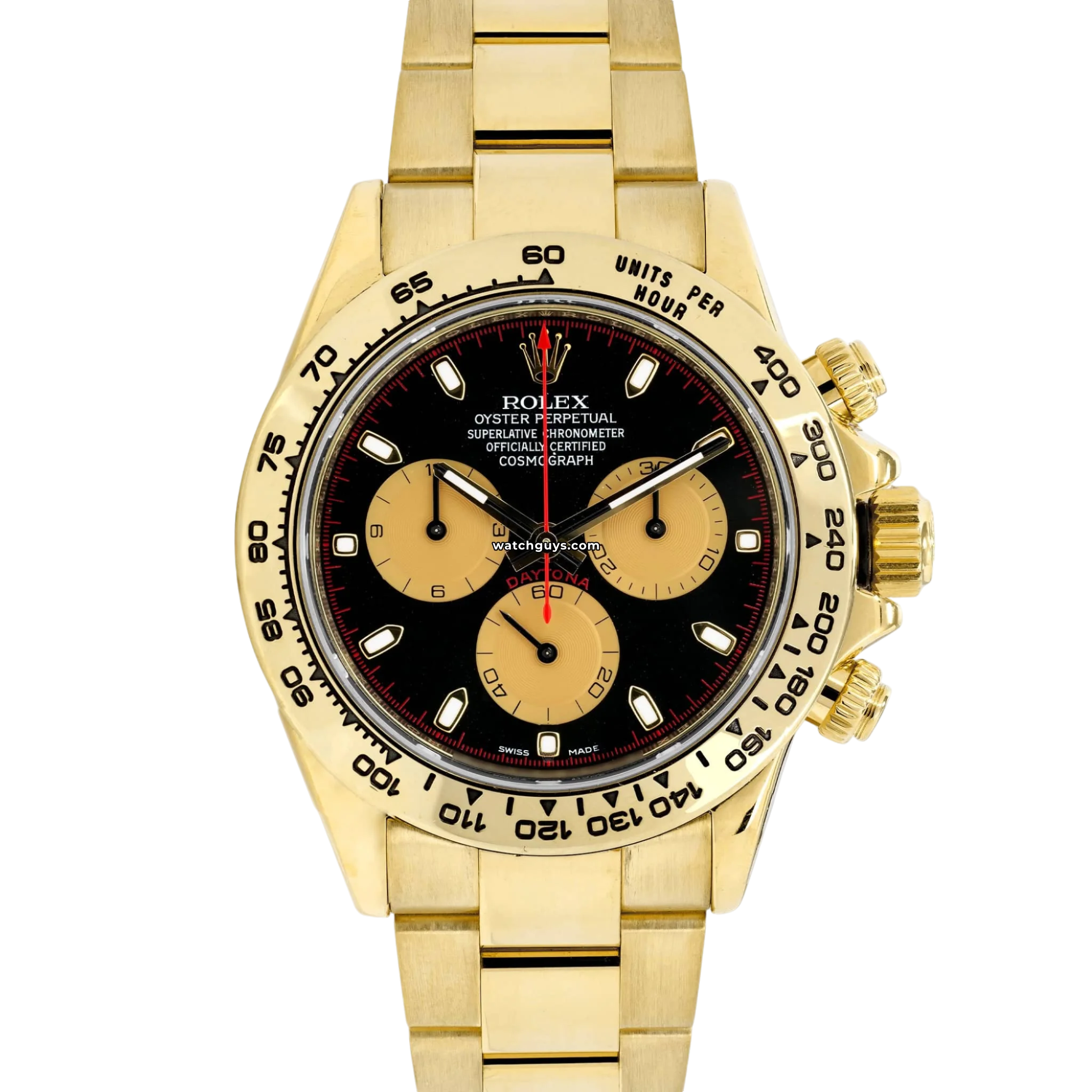 Rolex Daytona 116508 Paul Newman Gold Men's Watch - Luxury Automatic Chronograph for Collectors & Special Occasions