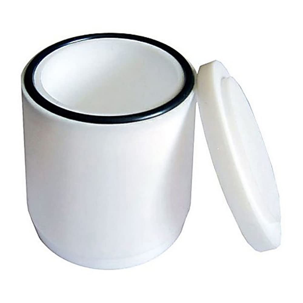 PTFE Grinding Jar with Lid - 50ml Capacity, 65mm OD, 68mm Height - Ideal for Laboratory Sample Preparation & Chemical Mixing