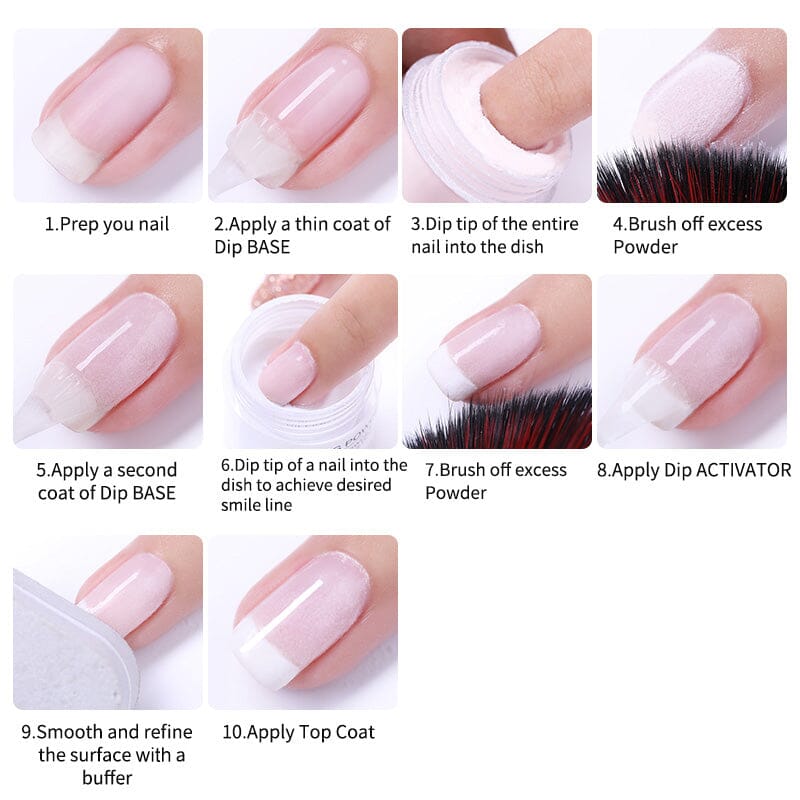 3 in 1 Nail Powder ADP31 - 10ml Professional Nail Art Builder Gel for Acrylic & Dip Powder Nails - Perfect for Salon, Home Manicure & DIY Nail Designs