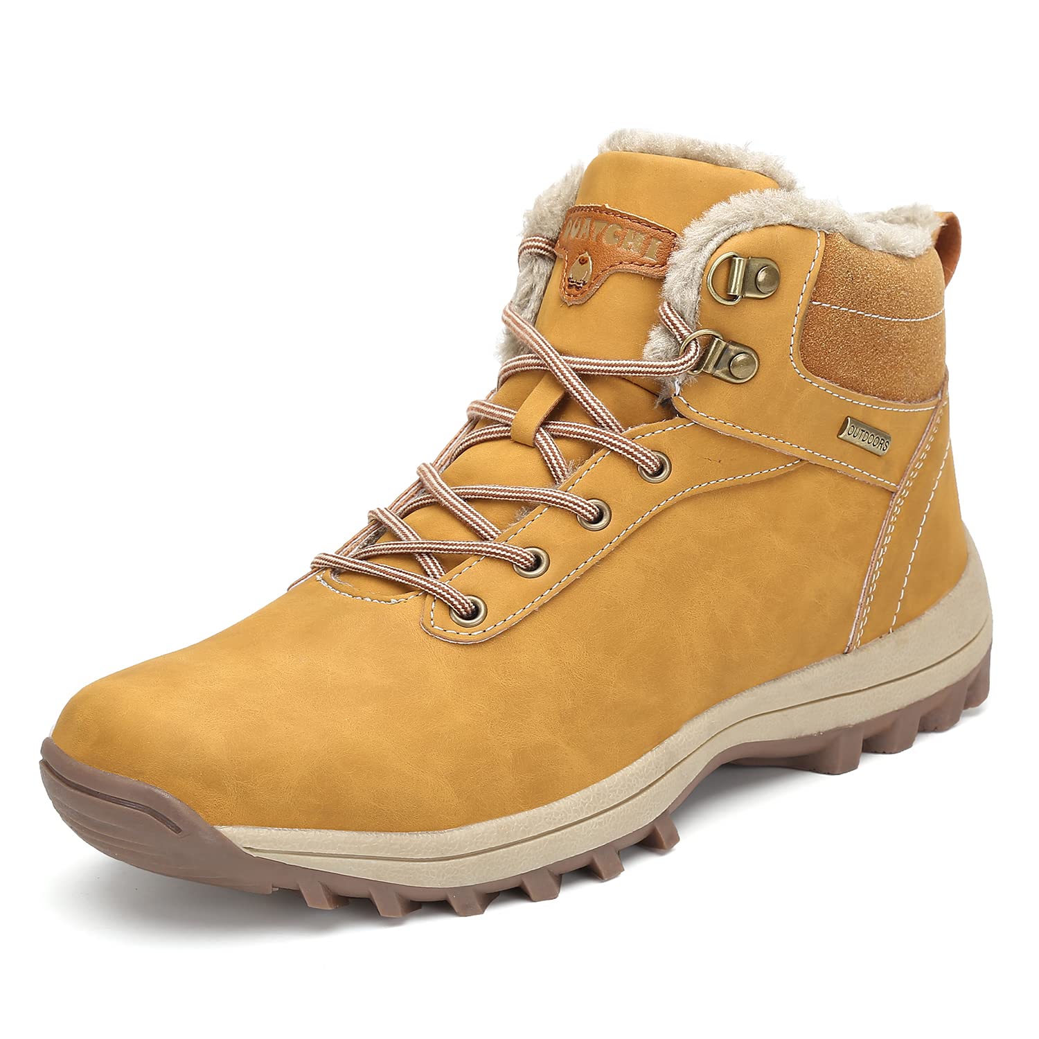Women's & Men's Warm Snow Boots - Winter Hiking Boots with Lining, Anti-Slip & Water Resistant for Outdoor Activities | Perfect for Snowy Trails, Ice Fishing & Winter Camping