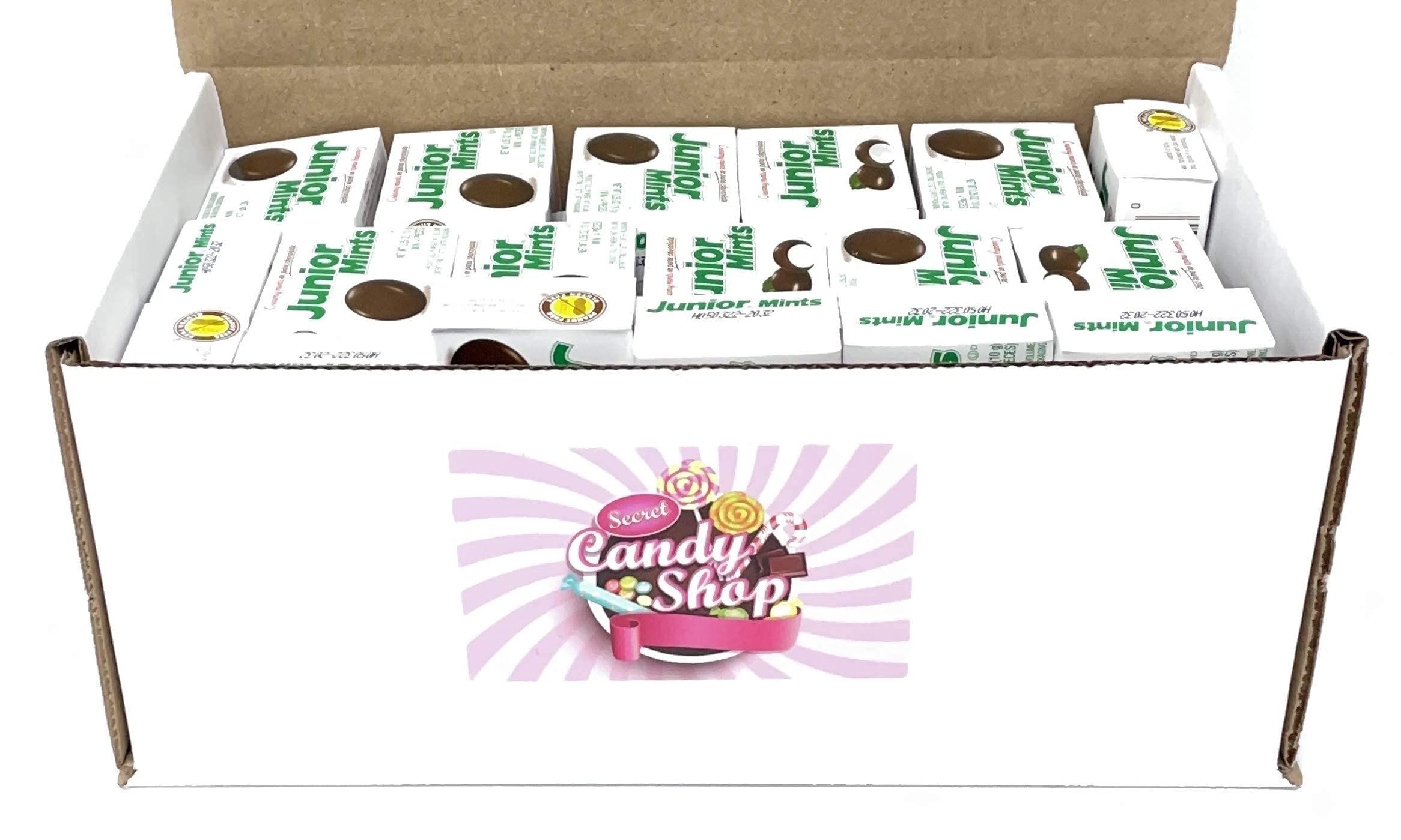Junior Mints Chocolate Candy - 30 Mini Boxes (1.5oz Each) | Bulk Movie Theater Candy for Parties, Gifts & Snacking | Classic Peppermint Chocolate Treats