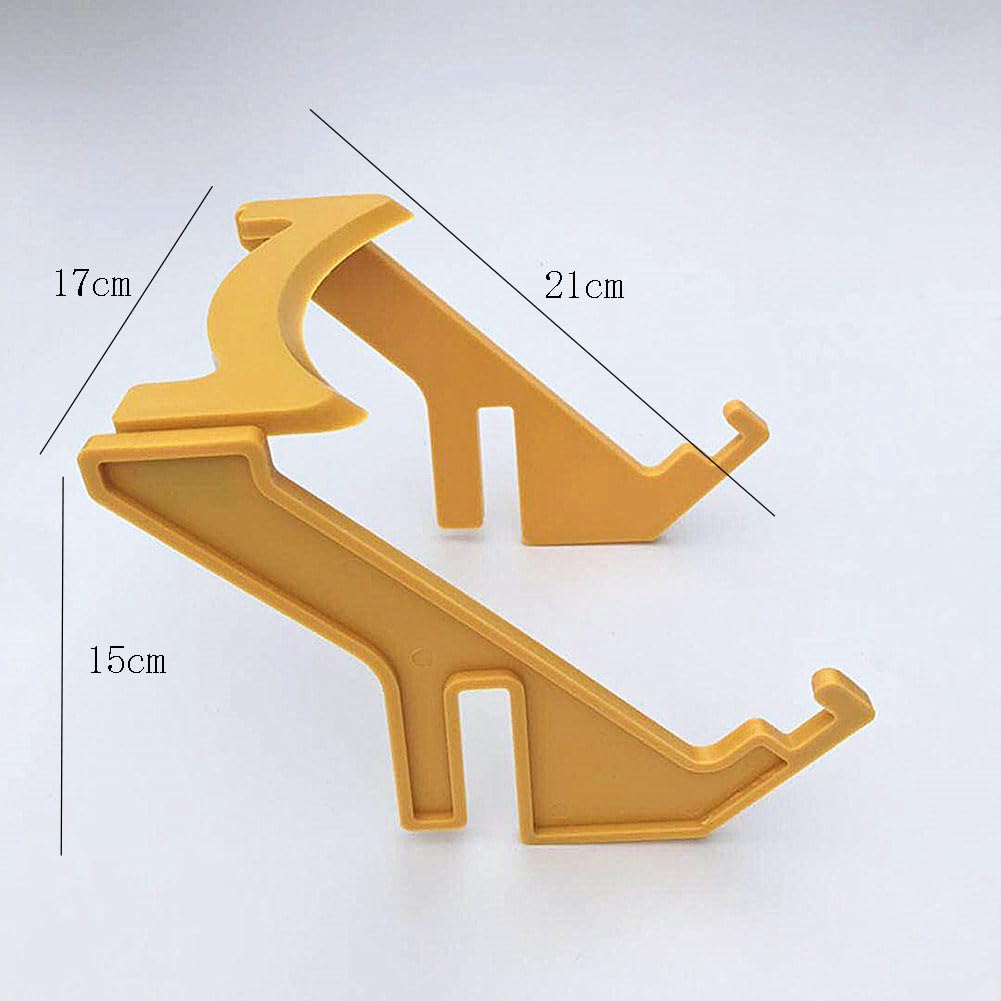 Bee Hive Frame Holder - Plastic Beekeeping Tool for Honey Extraction, Yellow