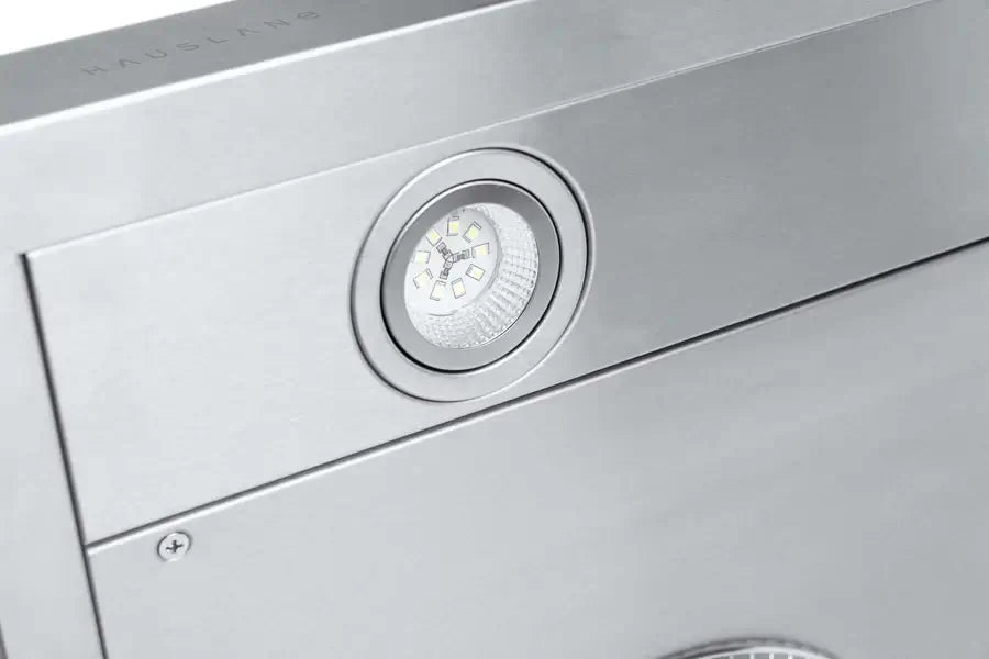 Hauslane UC C100SS 30 Inch Stainless Steel Under Cabinet Range Hood - Powerful 900 CFM Ducted Kitchen Ventilation for Smoke & Odor Removal - Perfect for Home Chefs & Modern Kitchens