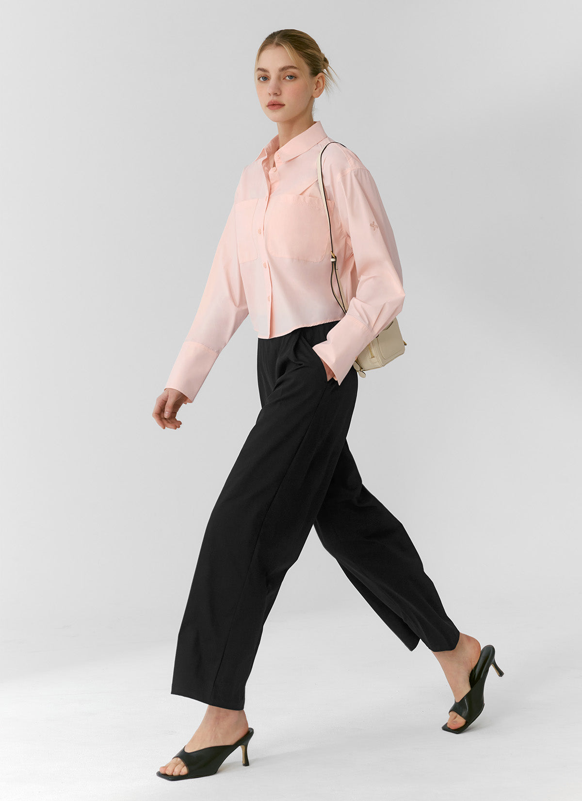 Ecodex All Banding Semi Wide Pants - Comfortable Stretch Women's Trousers for Work, Travel & Casual Wear | Plus Size & Petite Friendly