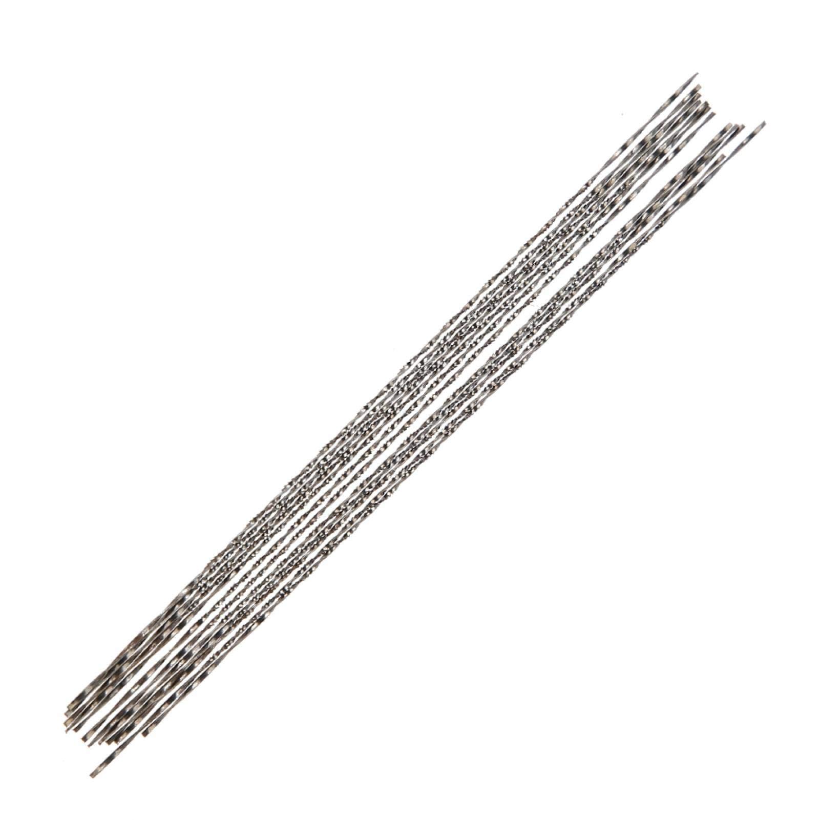 12-Piece High Carbon Steel Spiral Scroll Saw Blades - 5.12