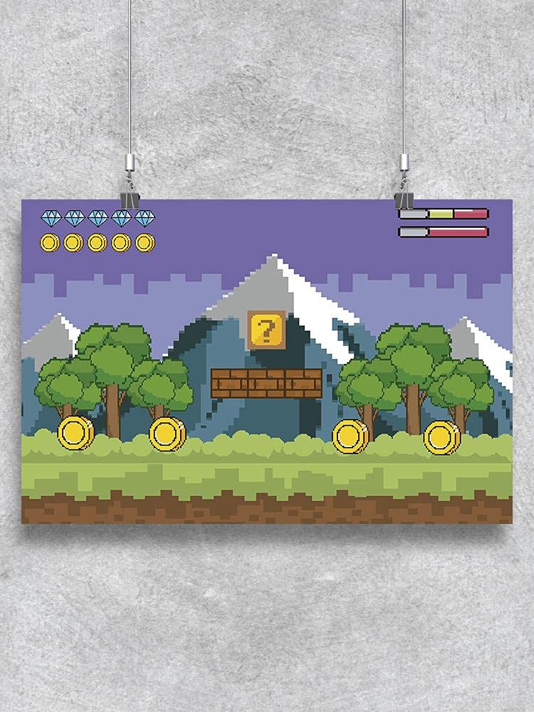 Snowy Mountains Video Game Poster - Stunning Wall Art for Gamers & Home Decor - Perfect for Gaming Rooms, Bedrooms & Offices
