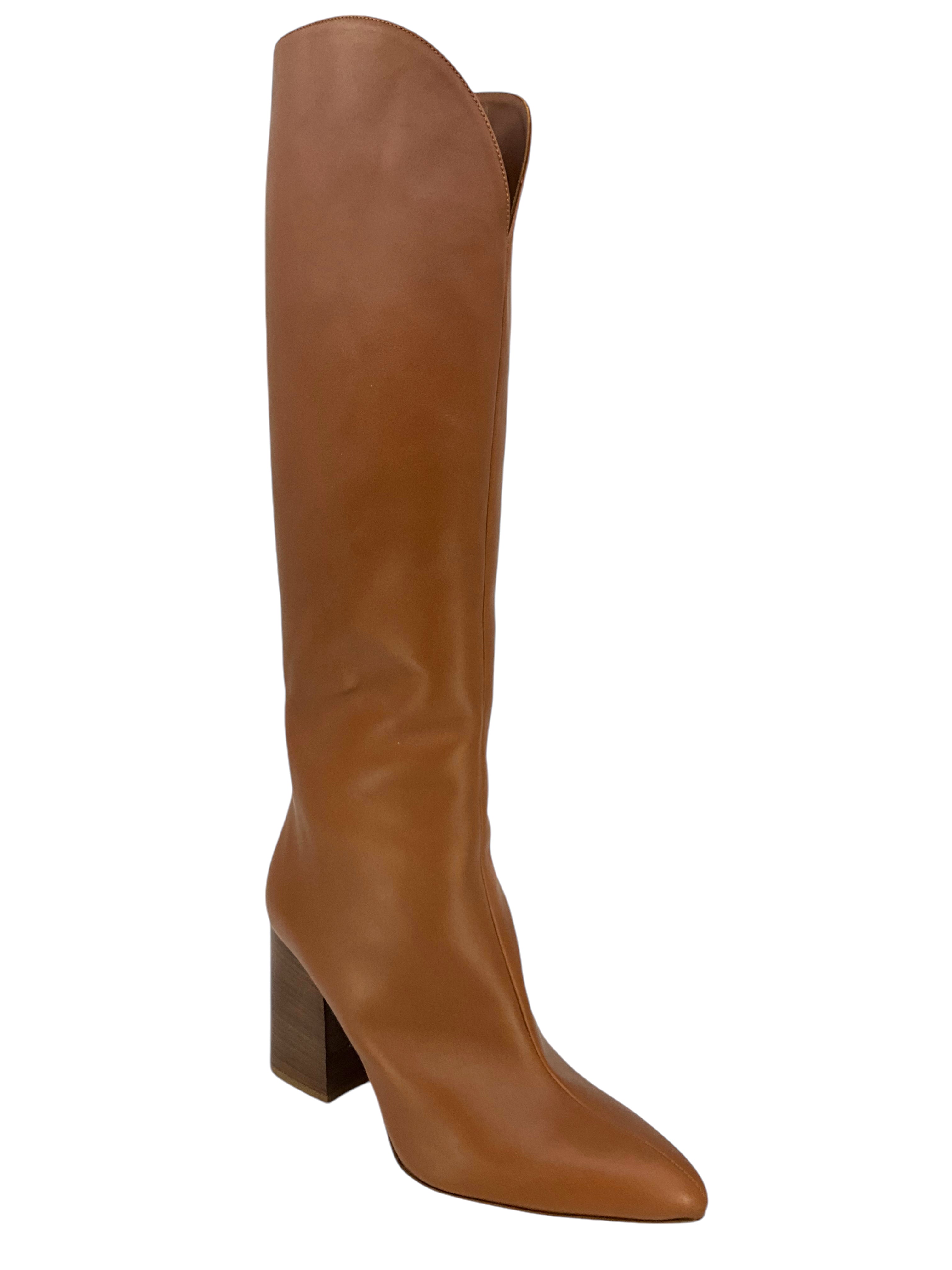 Gabriela Hearst Genuine Leather Knee High Boots Women's Size 8 Black NEW - Perfect for Fall Fashion, Office Wear & Evening Outfits