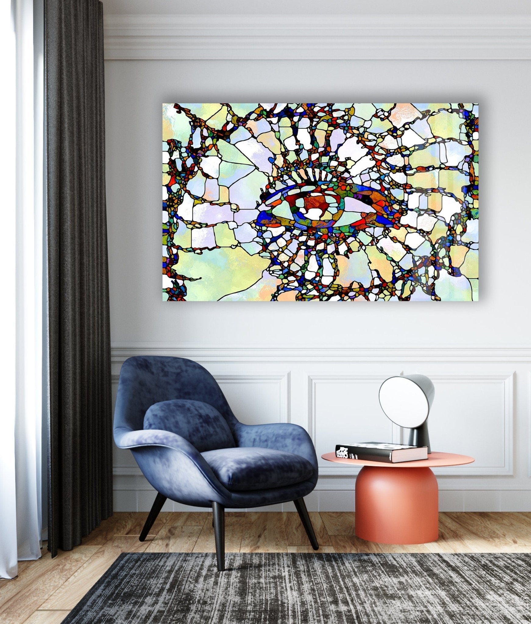 Beautiful Stained Glass Wall Art for Home Decor - Perfect for Living Room, Bedroom & Office