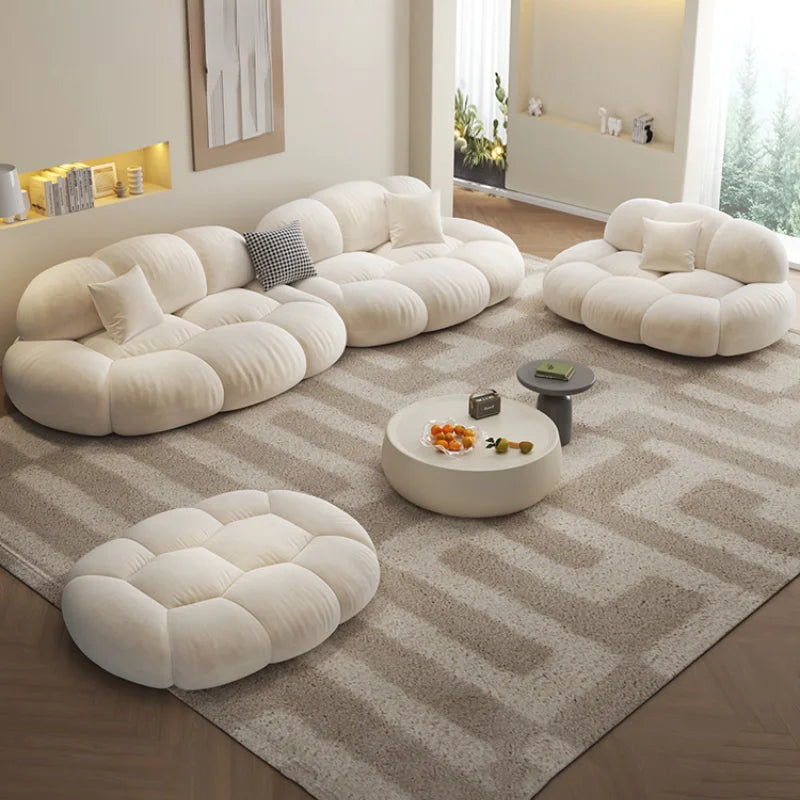 Modular Loveseat for Living Room - Contemporary Velvet Sofa Set with Chaise Lounge | Perfect for Small Spaces, Apartments & Cozy Home Decor
