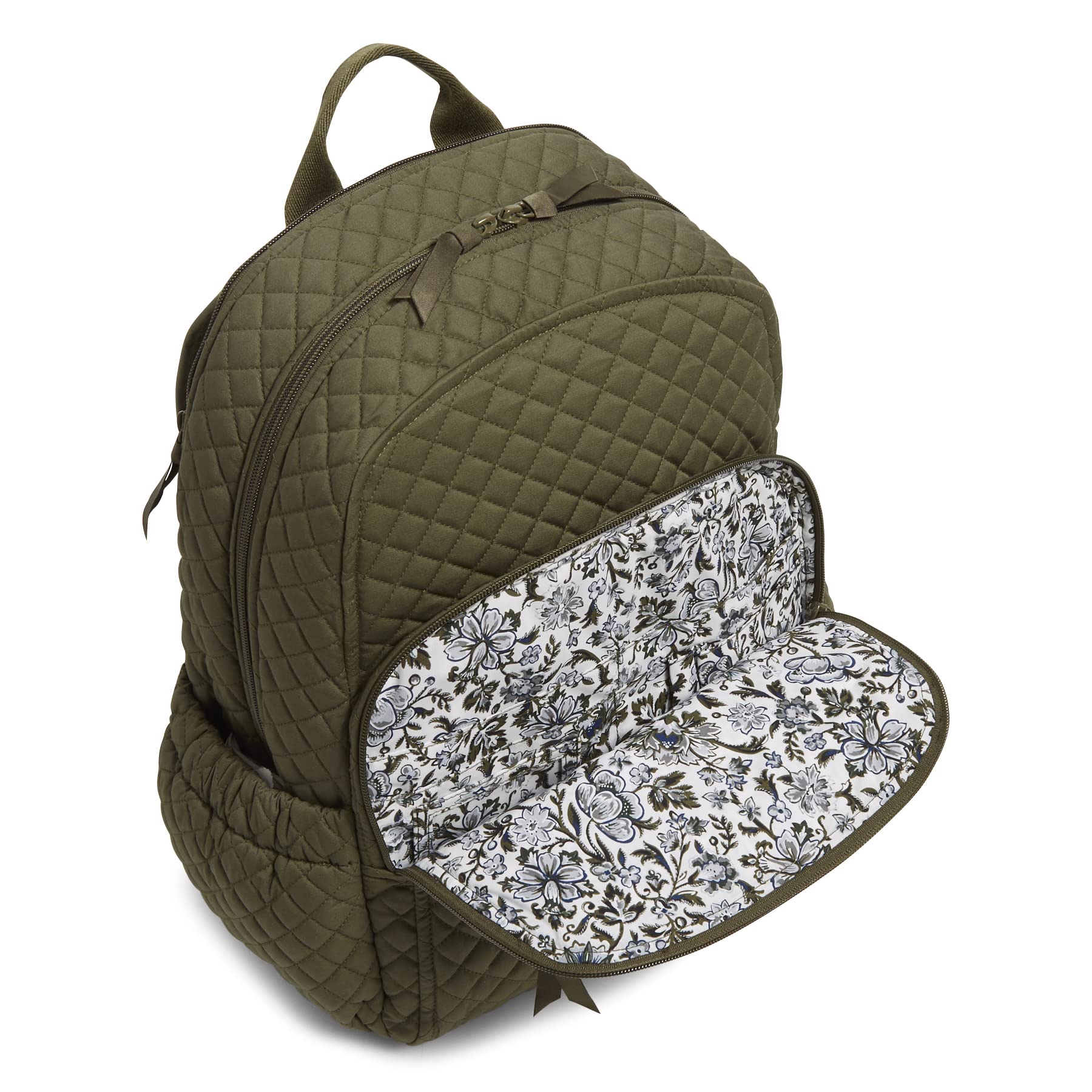Vera Bradley Women's Denim Campus Backpack - Stylish Laptop Bookbag for College & Travel | Durable School Backpack for Students & Professionals