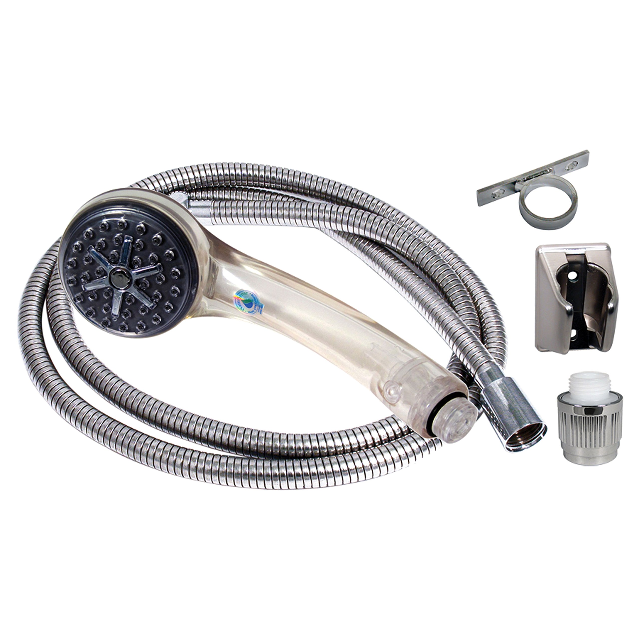 Phoenix Faucets PF276049 AirFusion Single-Function Shower Kit with Flow Controller - Clear Finish | Water-Saving Bathroom Upgrade for Modern Homes