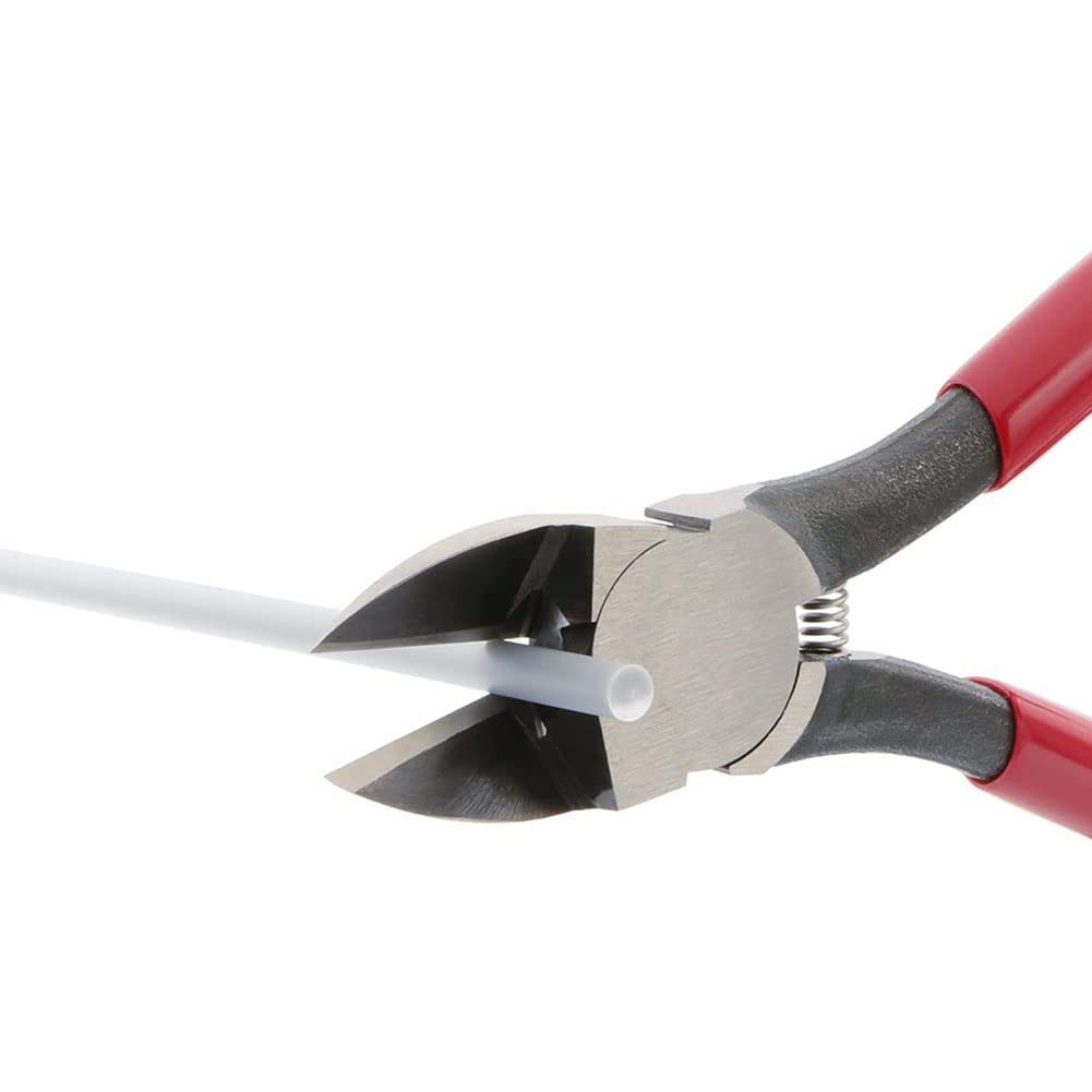 Kaba PL-727 Plastic Nipper - Flat Blade Shape, 6.9 Inch (175mm) Precision Cutting Tool for Crafts, Jewelry Making & DIY Projects