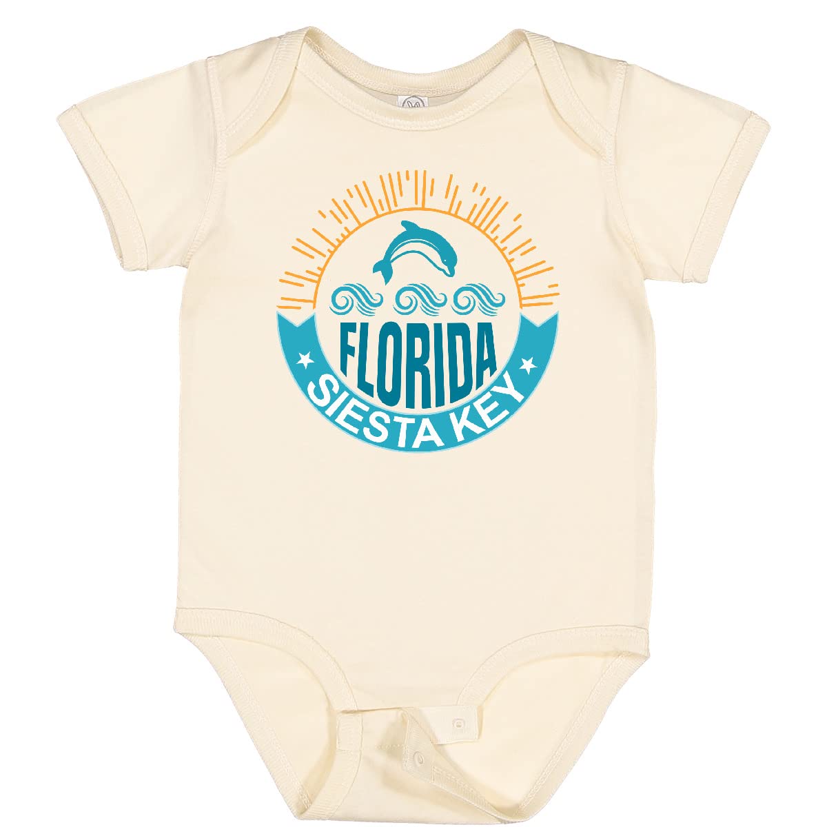 Inktastic Siesta Key Florida Beach Vacation Baby Bodysuit - Cute Outfit for Beach Trips, Family Vacations & Photo Shoots