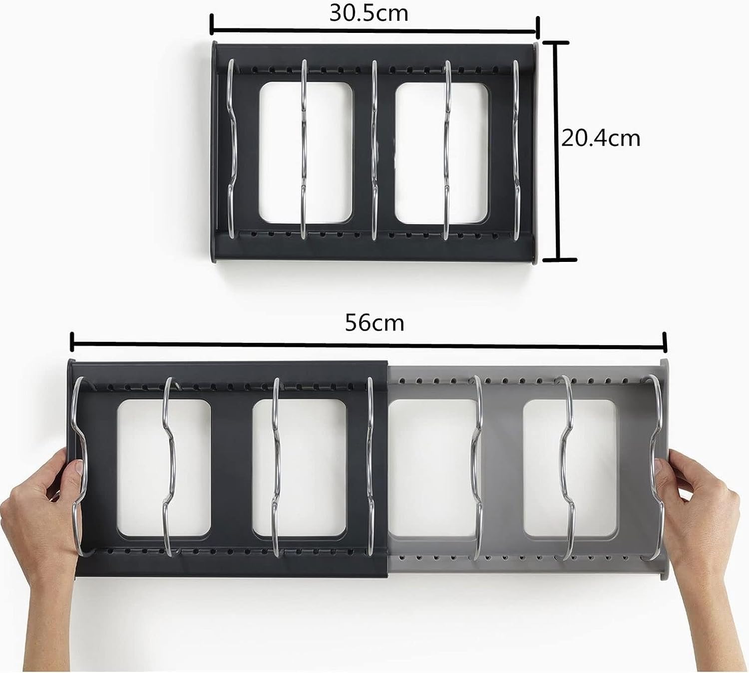 TORIOX Multifunctional Kitchen Storage Rack - Space Saving Cutting Board Holder, Pot Lid Organizer & Utensil Storage Tool for Countertop | Perfect for Small Kitchens, Apartment Cooking & Home Organization