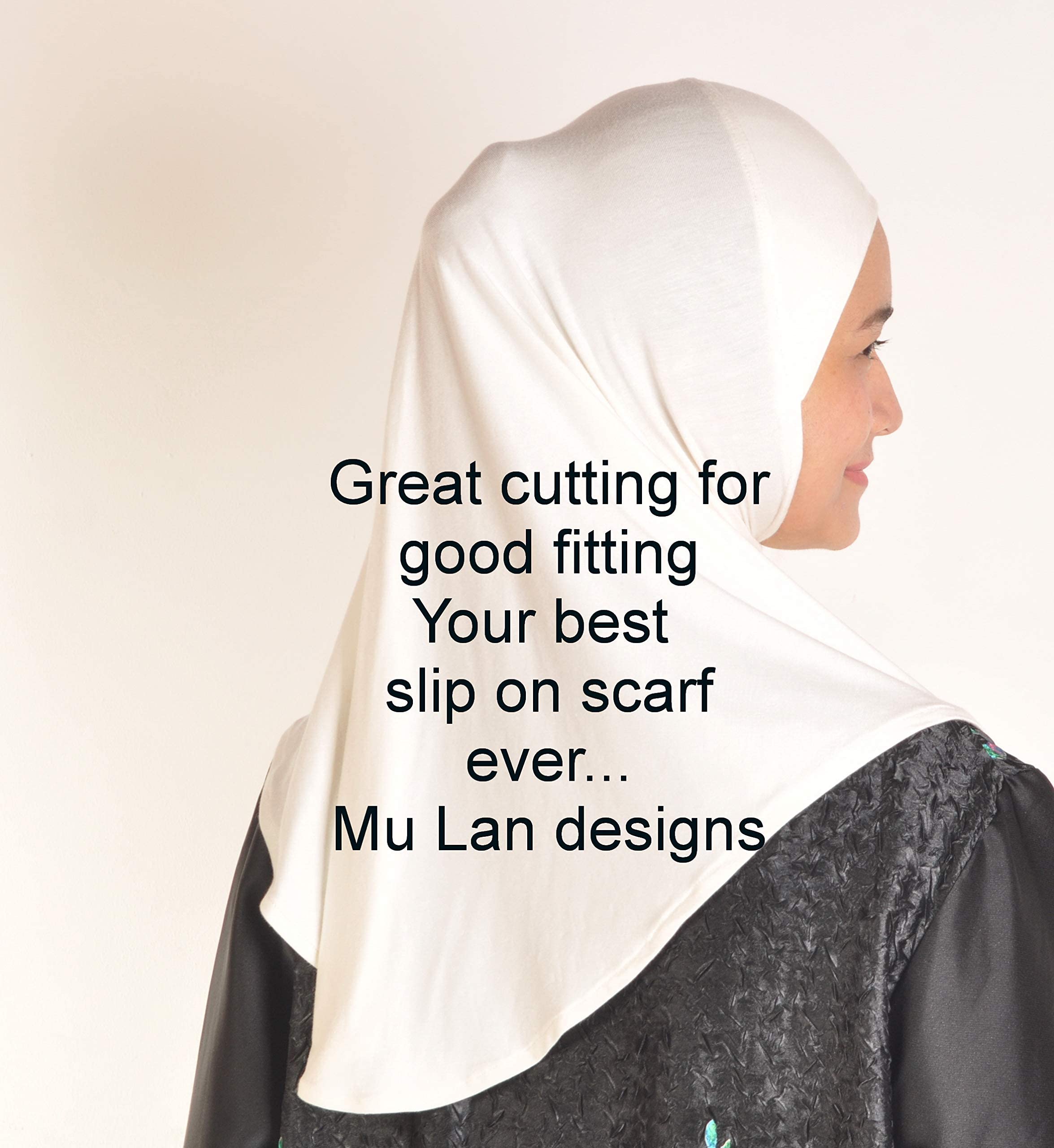 One Piece Al Amira Hijab - Instant Head Scarf in Soft Cotton Jersey - Practical Head Cover for Women (Medium Size) - Perfect for Daily Wear, Prayer & Modest Fashion