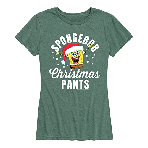 Spongebob Christmas Pants - Heather Juniper