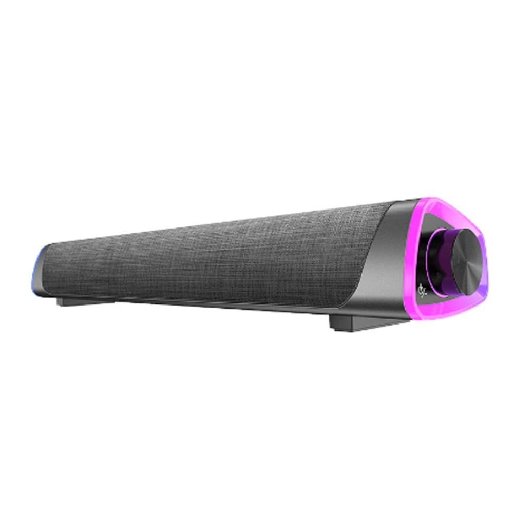 Rordigo 4D Soundbar with Subwoofer - Bluetooth Computer Speakers for PC, Laptop, Notebook - Stereo Audio for Music, Movies & Gaming (Black) - Perfect for Home Office & Entertainment Setup