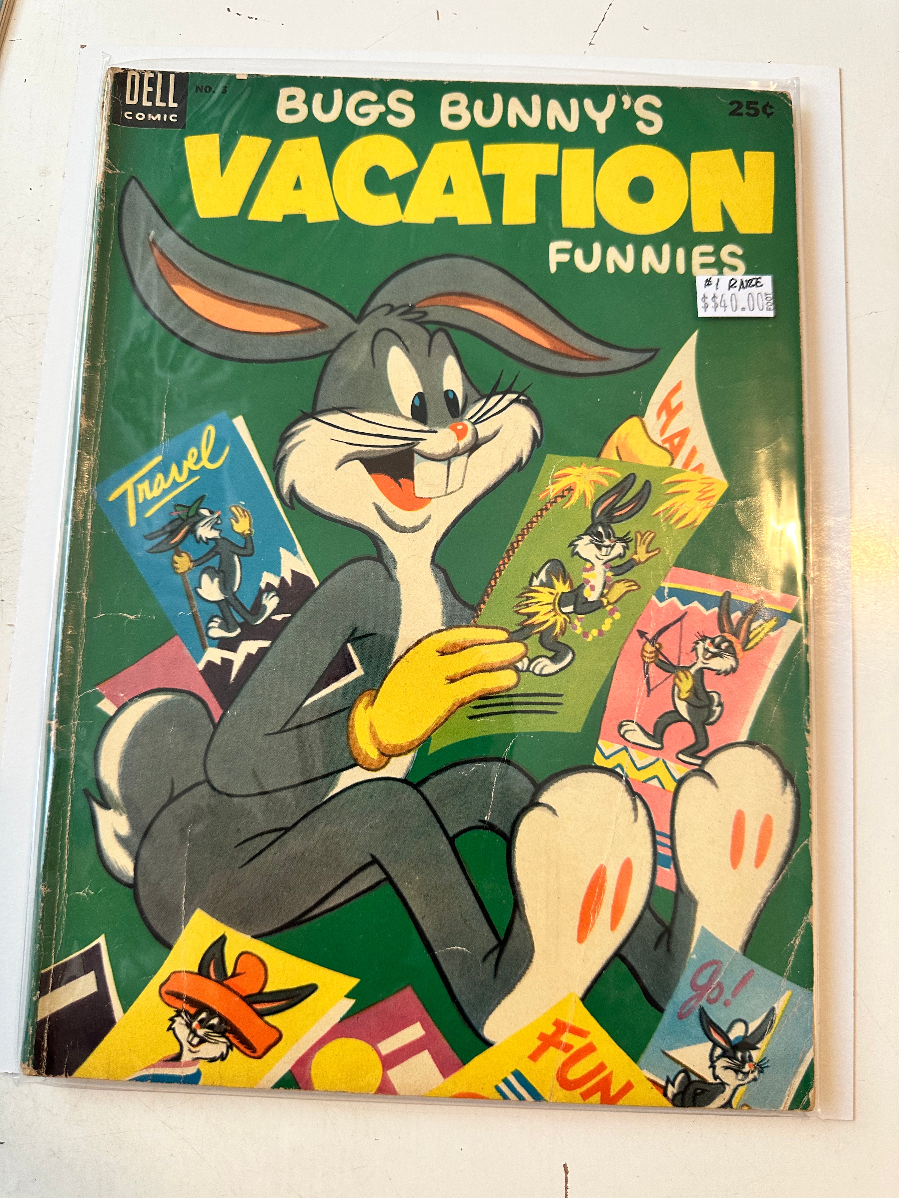 Bugs Bunny Vacation Funnies #1 Comic Book - Classic Looney Tunes Collectible for Fans & Readers | Perfect for Gift Giving, Comic Collections & Nostalgic Entertainment