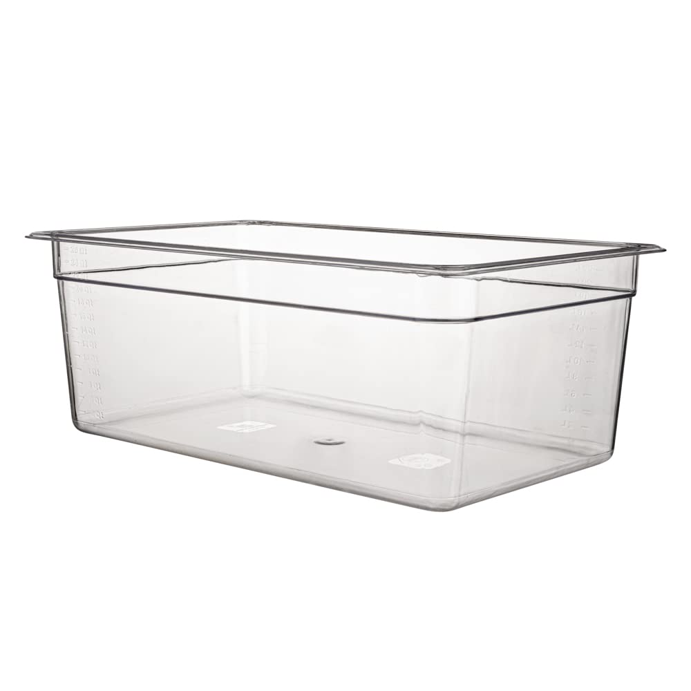 Restaurantware Met Lux 18-Inch Deep Proofing Box - Clear Plastic Food Grade Storage Container with Graduated Measurements, Dishwasher Safe (Lids Sold Separately) | Perfect for Bakeries, Restaurants & Meal Prep Storage