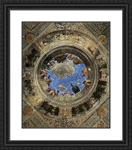 Black Ornate Wood Frame with Double Matting