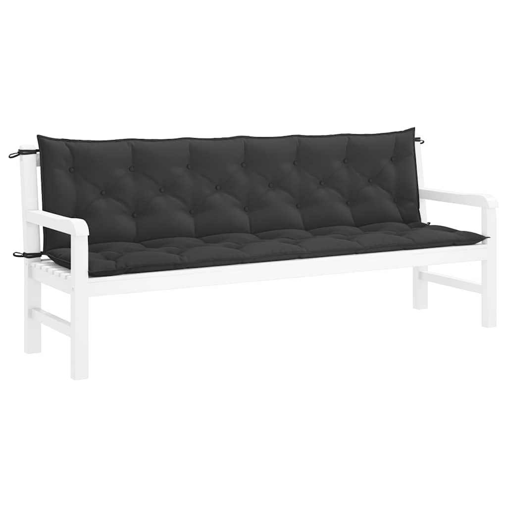 vidaXL 2-Piece Indoor/Outdoor Bench Cushions - Non-Slip Water-Resistant Oxford Fabric (78.7