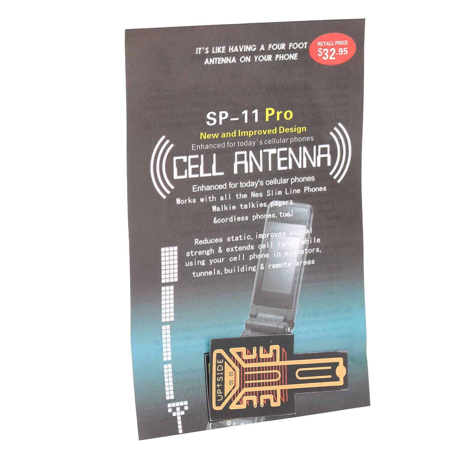 Portable Cell Phone Booster with 5PCS Antenna Stickers - Enhance Mobile Signal Strength for Home, Office, and Travel Use