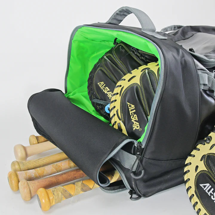 All Star S7 Elite Catcher's Wheeled Equipment Bag - Durable Baseball Gear Storage for Catchers - Perfect for Games, Practices & Travel