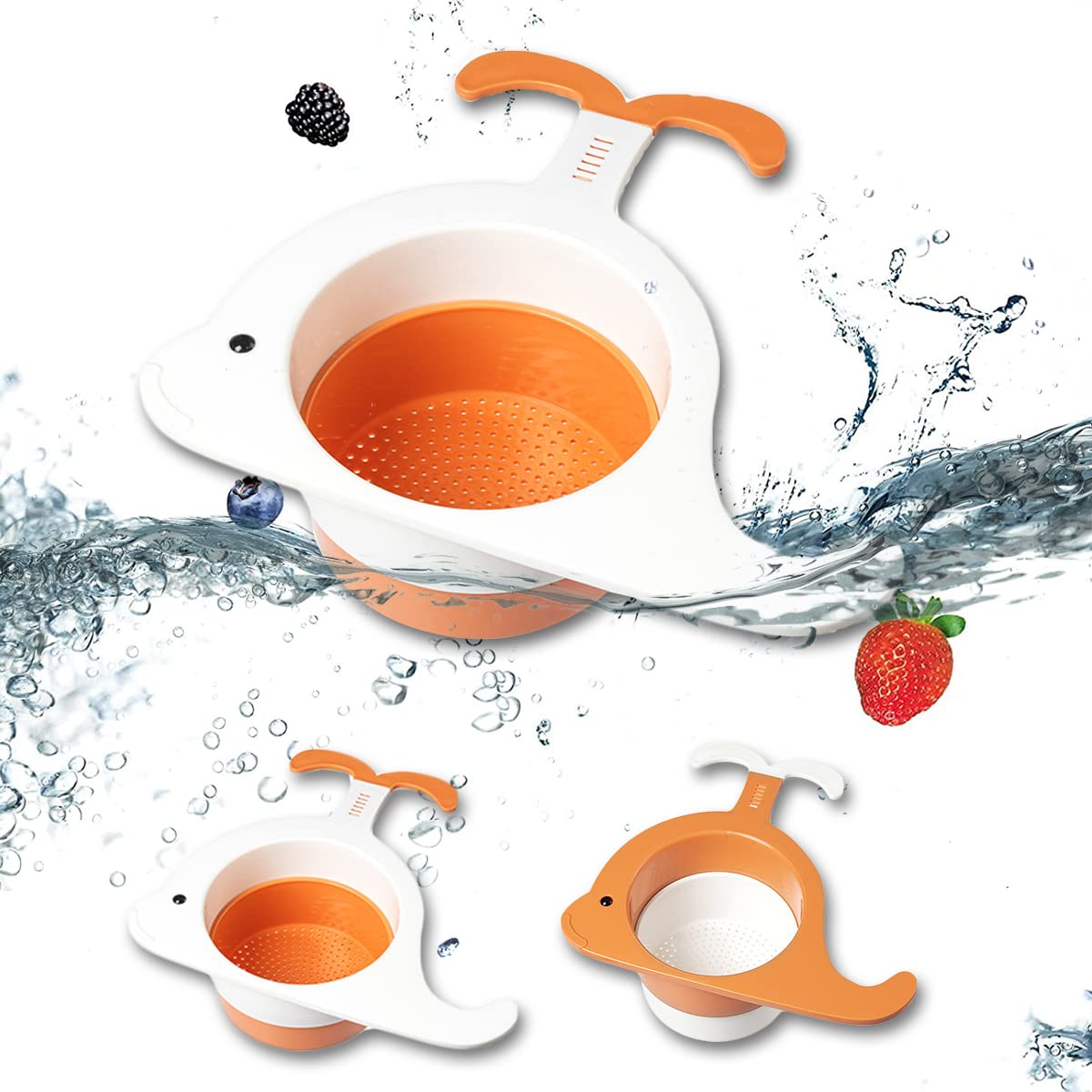 **Whale-Shaped Kitchen Sink Strainer Basket – Multi-Functional Sink Filter with Faucet Hook – Perfect for Draining Pasta, Washing Veggies & Preventing Clogs**