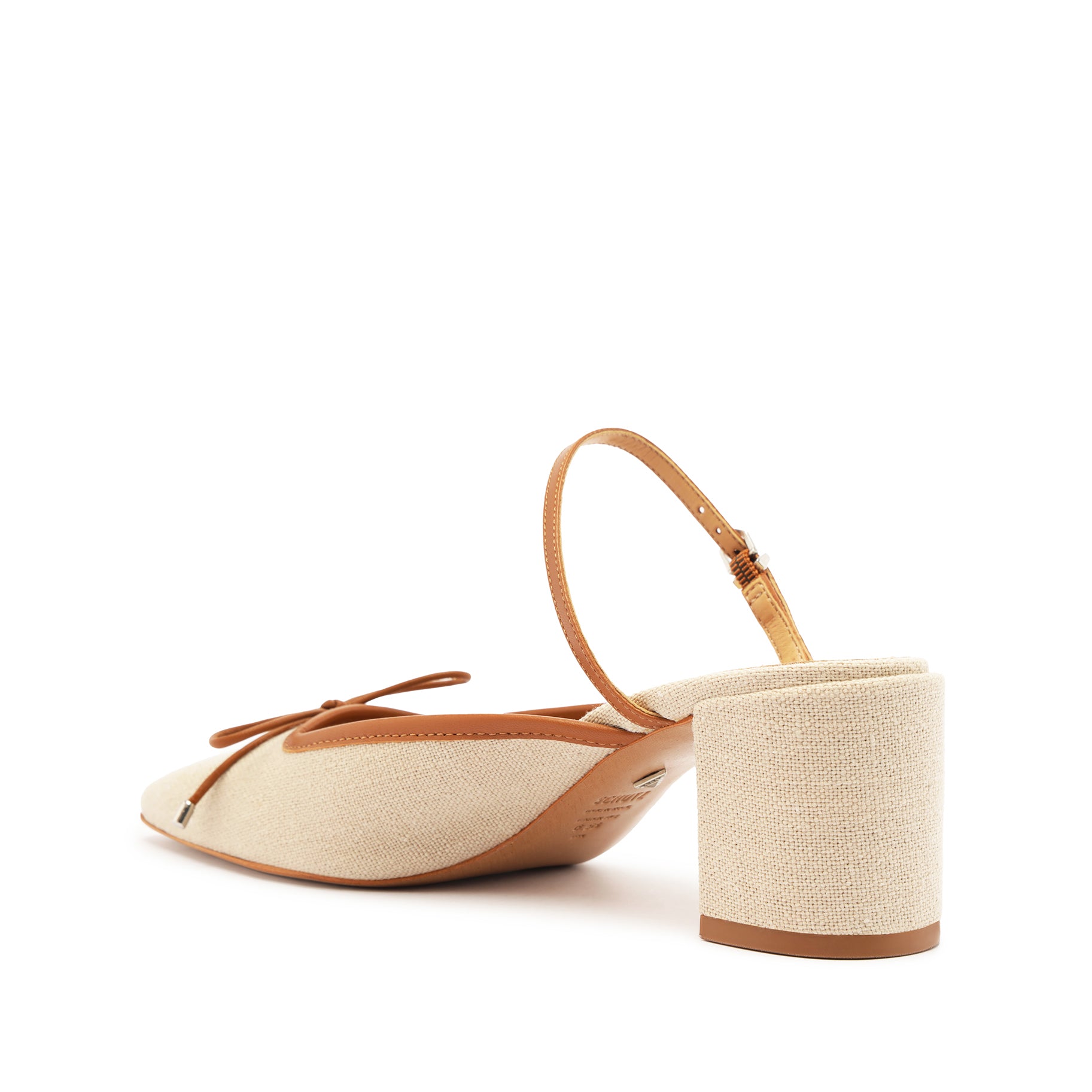 Arissa Linen Block Mule - Comfortable Women's Summer Slides | Breathable Linen Fabric | Casual Home & Beach Sandals