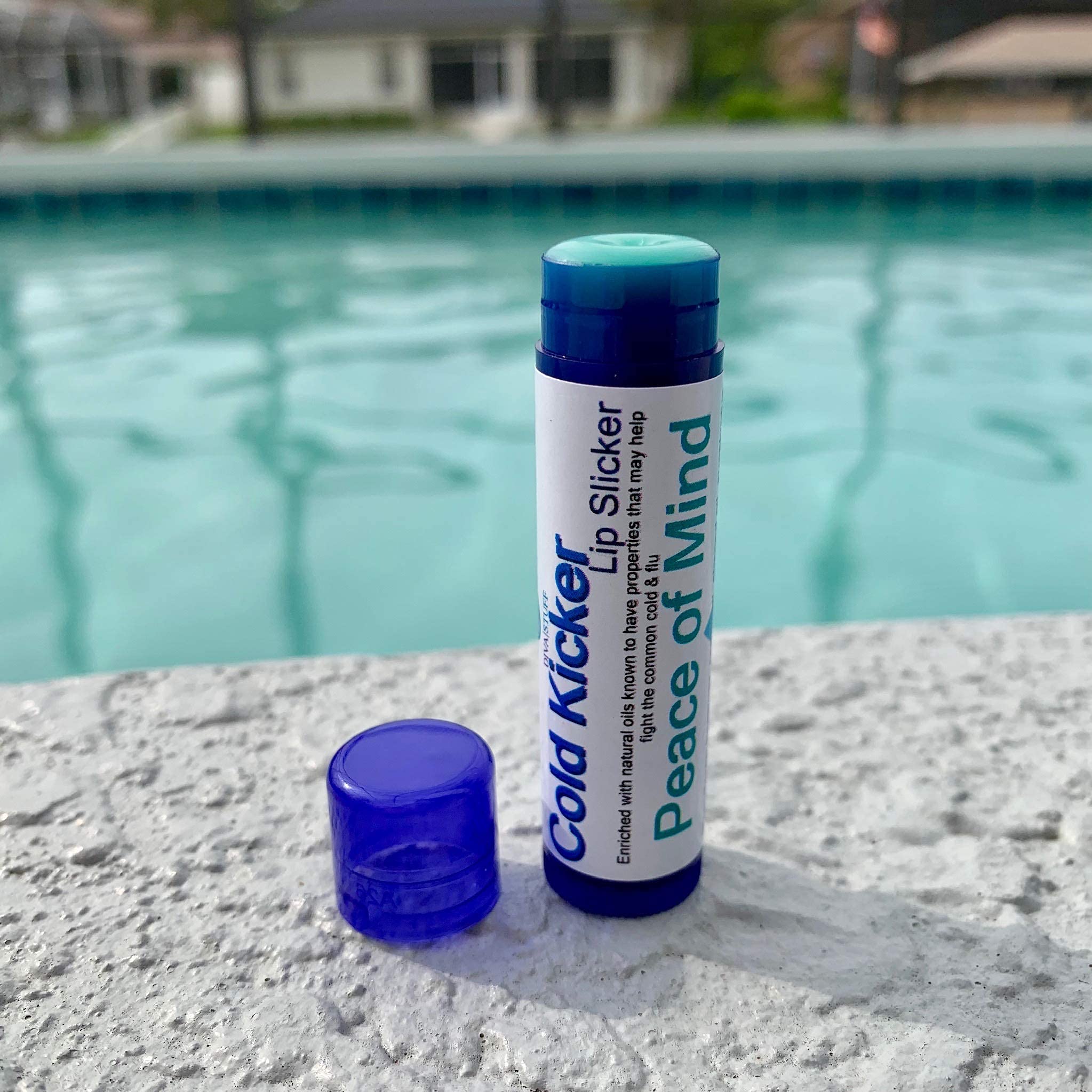Diva Stuff Cold Kicker Lip Slicker - Soothing Menthol Lip Balm with Nourishing Formula, Peace of Mind Flavor | Hydrating Lip Care for Dry, Chapped Lips - Perfect for Winter, Outdoor Activities & Daily Moisturizing