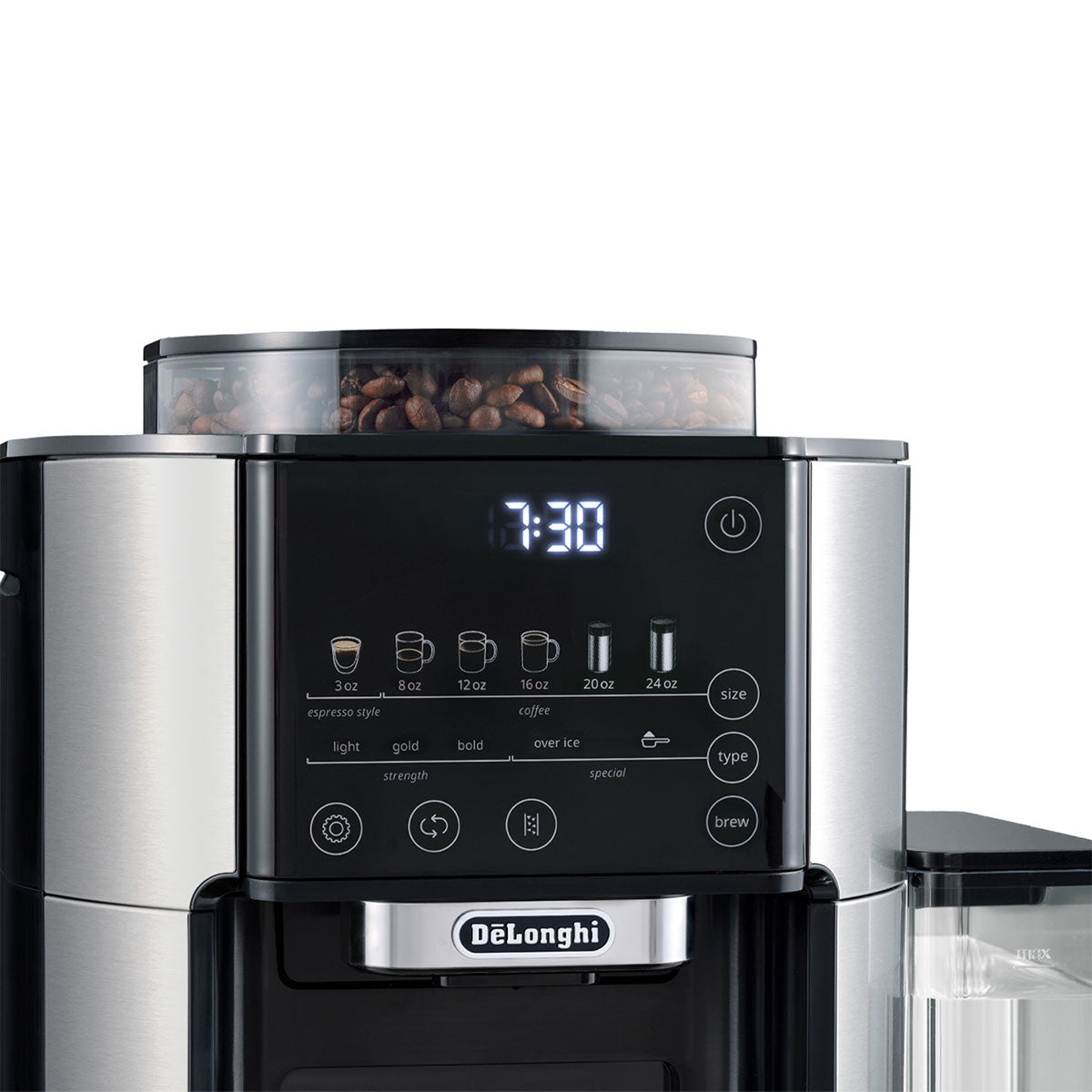 DeLonghi TrueBrew Automatic Coffee Maker Machine with Stainless Steel Finish - Perfect for Home, Office & Restaurant Use