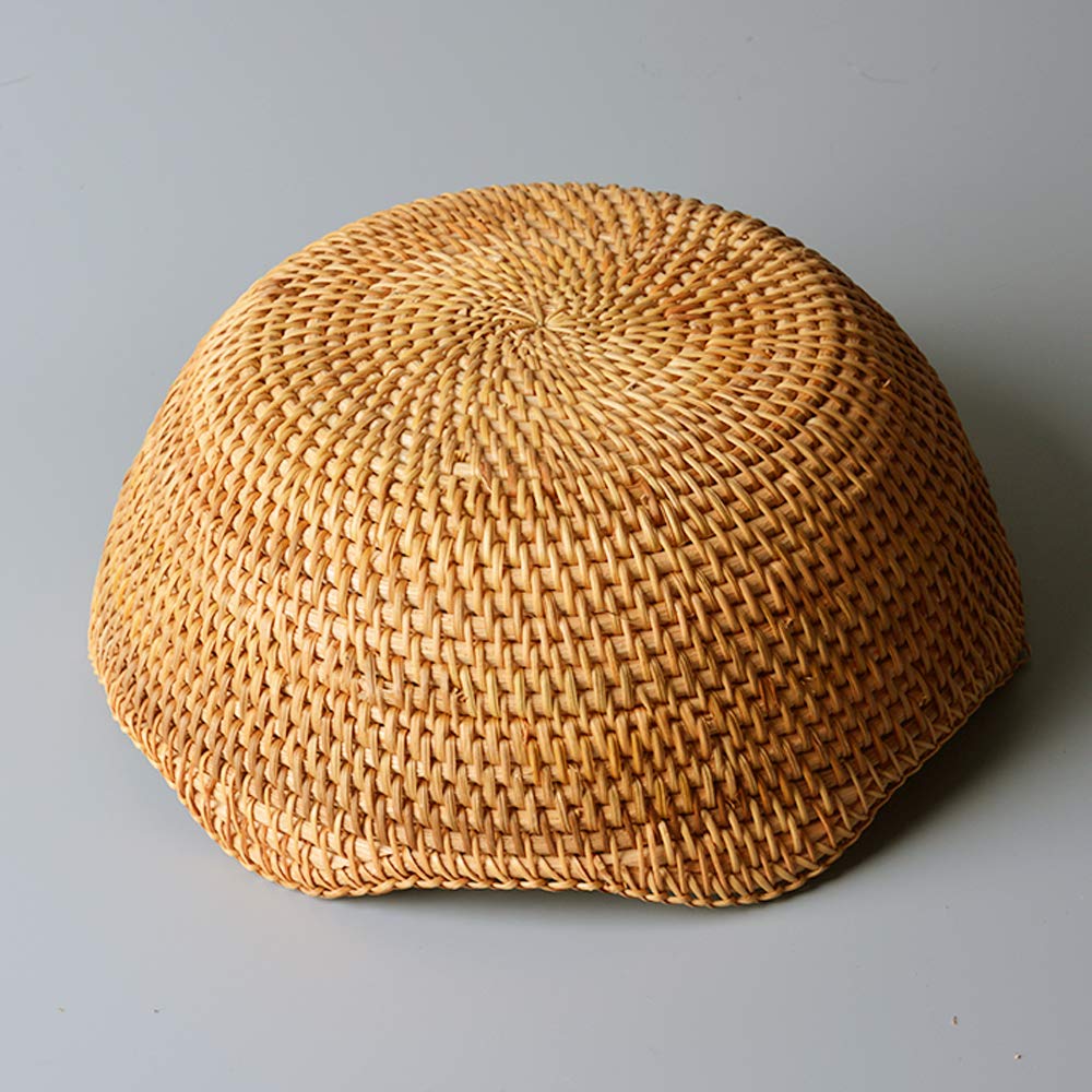 Handmade Rattan Fruit Basket - 11.8 Inch Large Pistachio Nut Bowl for Kitchen & Dining Room | Natural Woven Storage for Fruits, Bread, Snacks | Eco-Friendly Home Decor